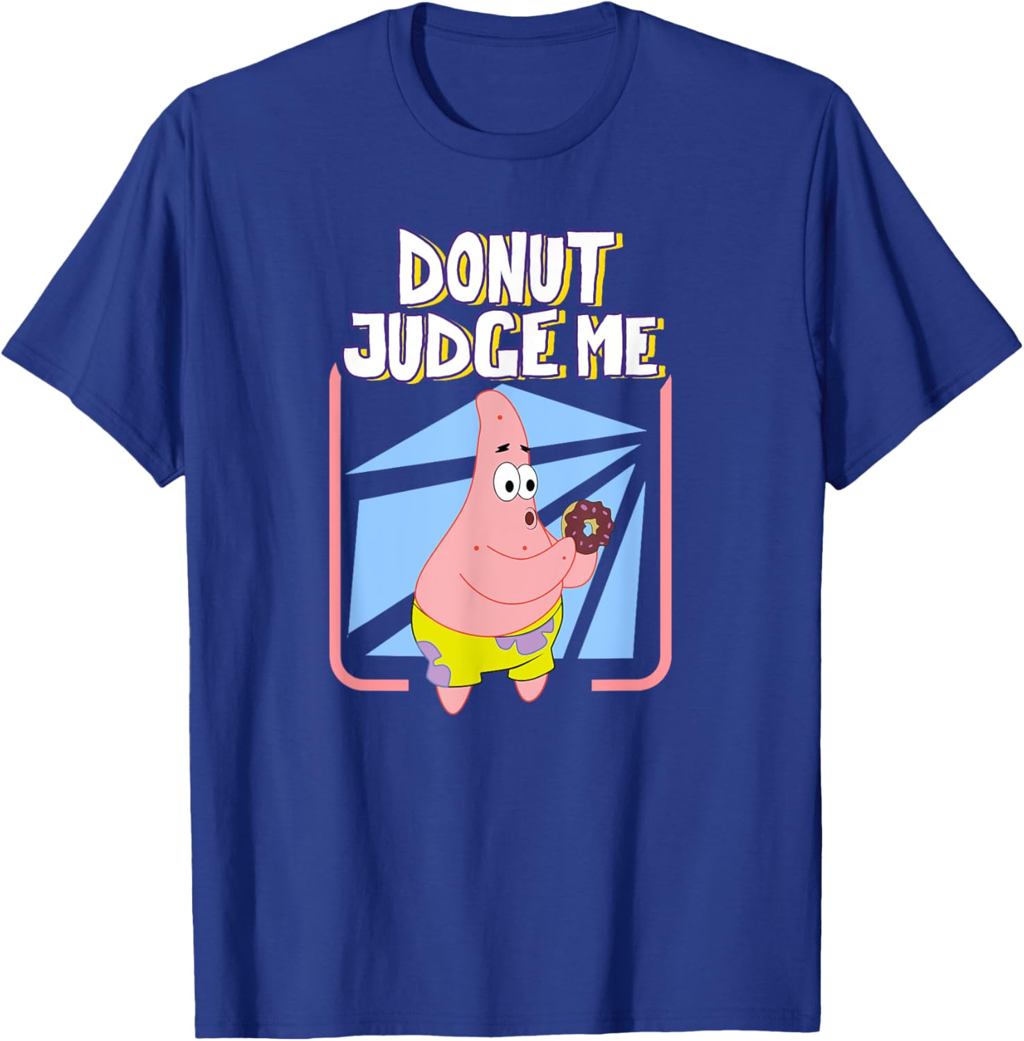 Mademark x SpongeBob SquarePants Patrick Donut Judge Me T-Shirt for Fun Fashion - 4