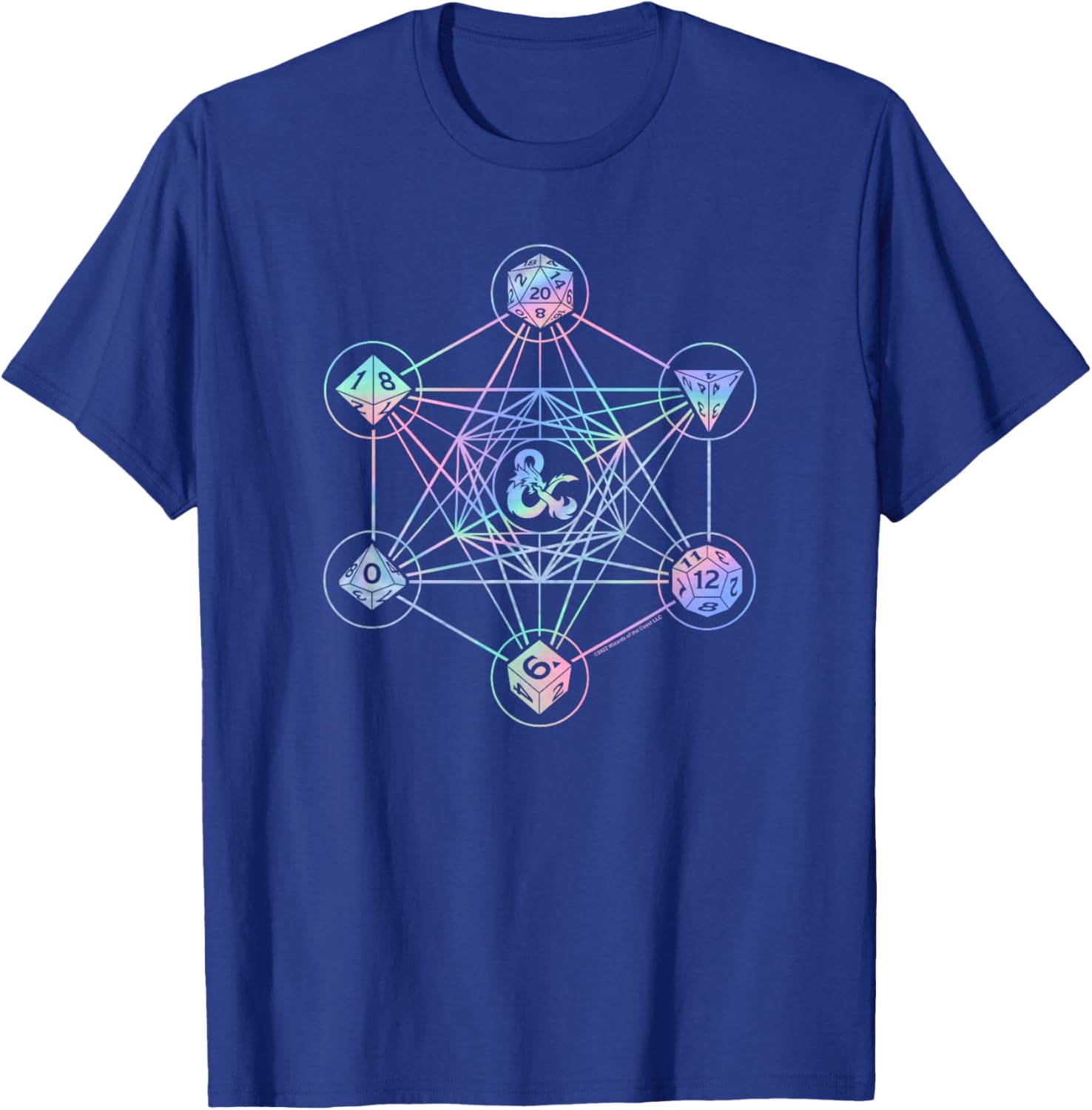 Dungeons and Dragons Geometric Hologram Logo T-Shirt for Gamers - 15