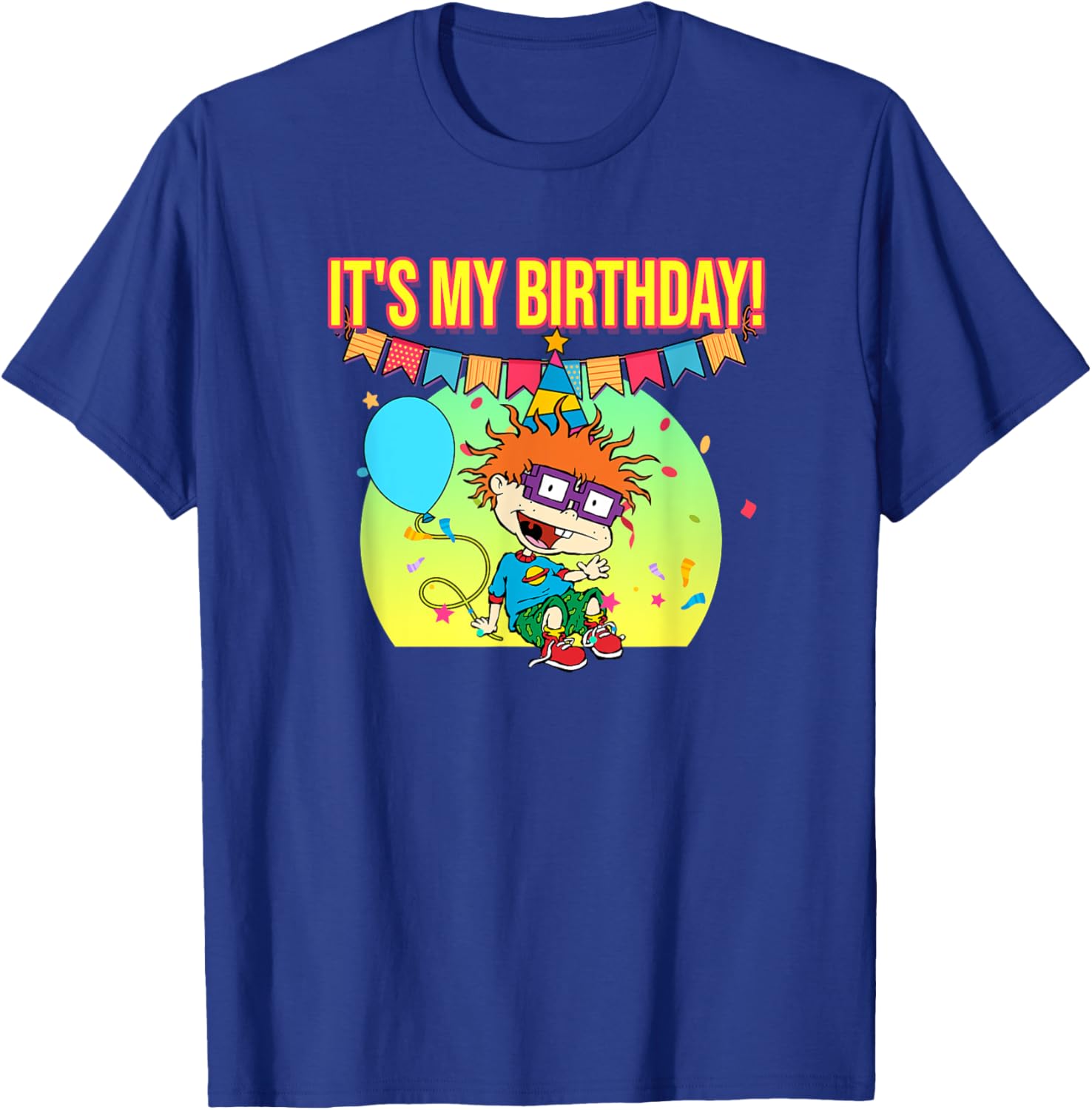 Mademark Rugrats Chuckie Finster Birthday T-Shirt for Kids and Adults - 1