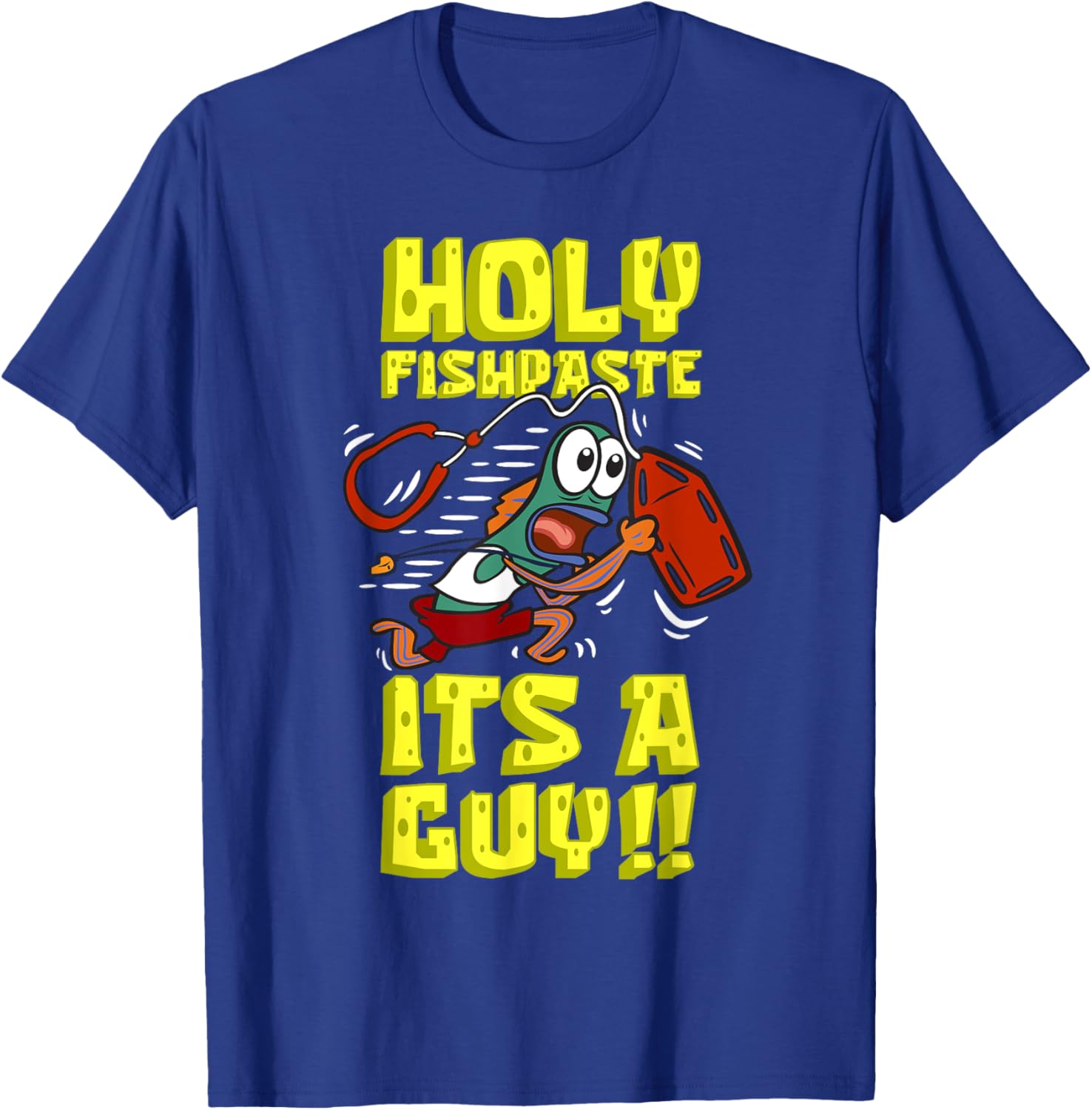 Mademark SpongeBob SquarePants Holy Fishpaste Guy T-Shirt for Fun Style - 5