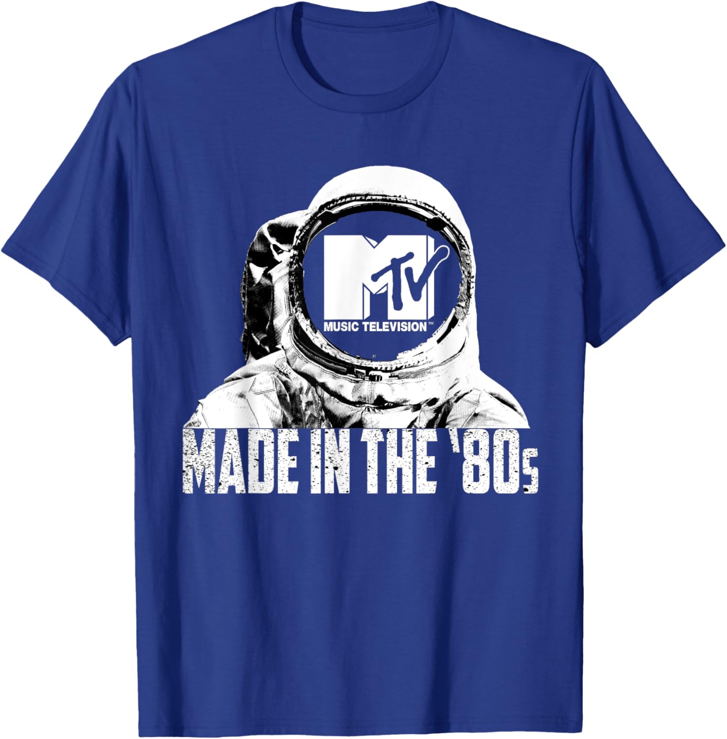 Retro MTV Astronaut T-Shirt Made in the 80s Vintage Logo Tee - 2