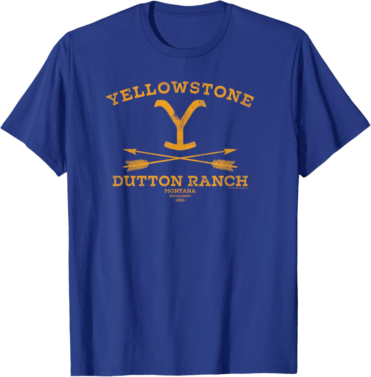 Yellowstone Dutton Ranch Arrows T-Shirt for Women - Black Crew Neck Cotton Blend - 10
