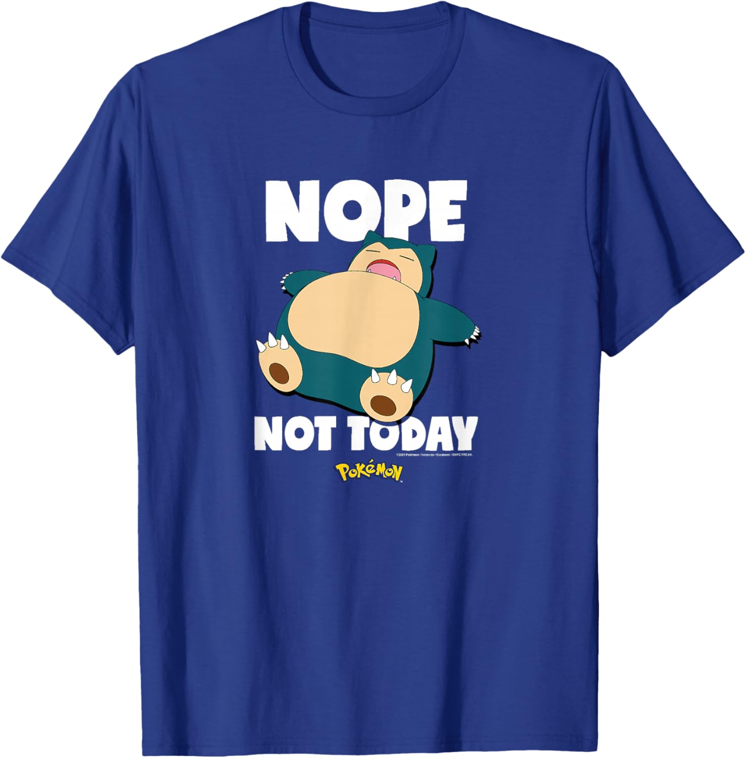 Pokémon Snorlax Nope Not Today T-Shirt for Casual Style and Comfort - 14
