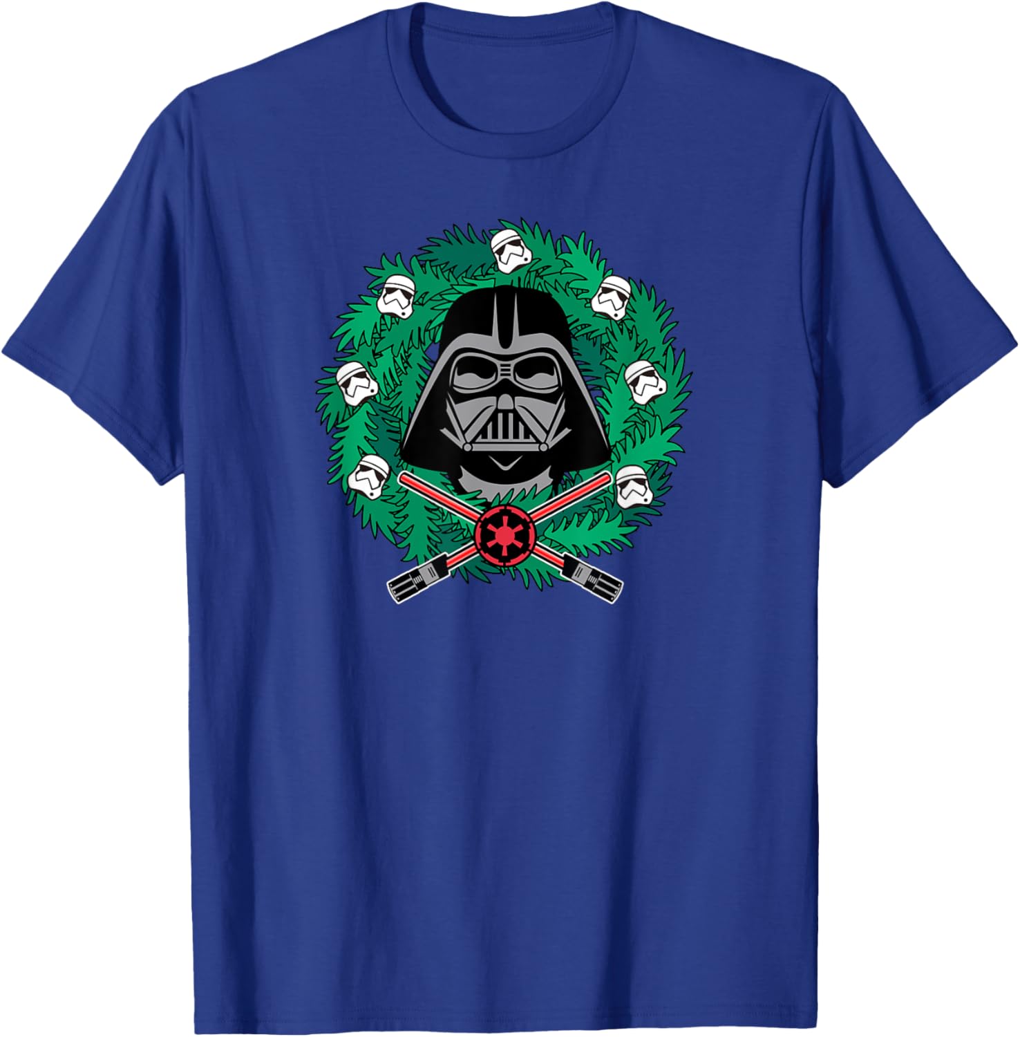 Amazon Essentials Men's Darth Vader Wreath T-Shirt for Christmas Fun - 2
