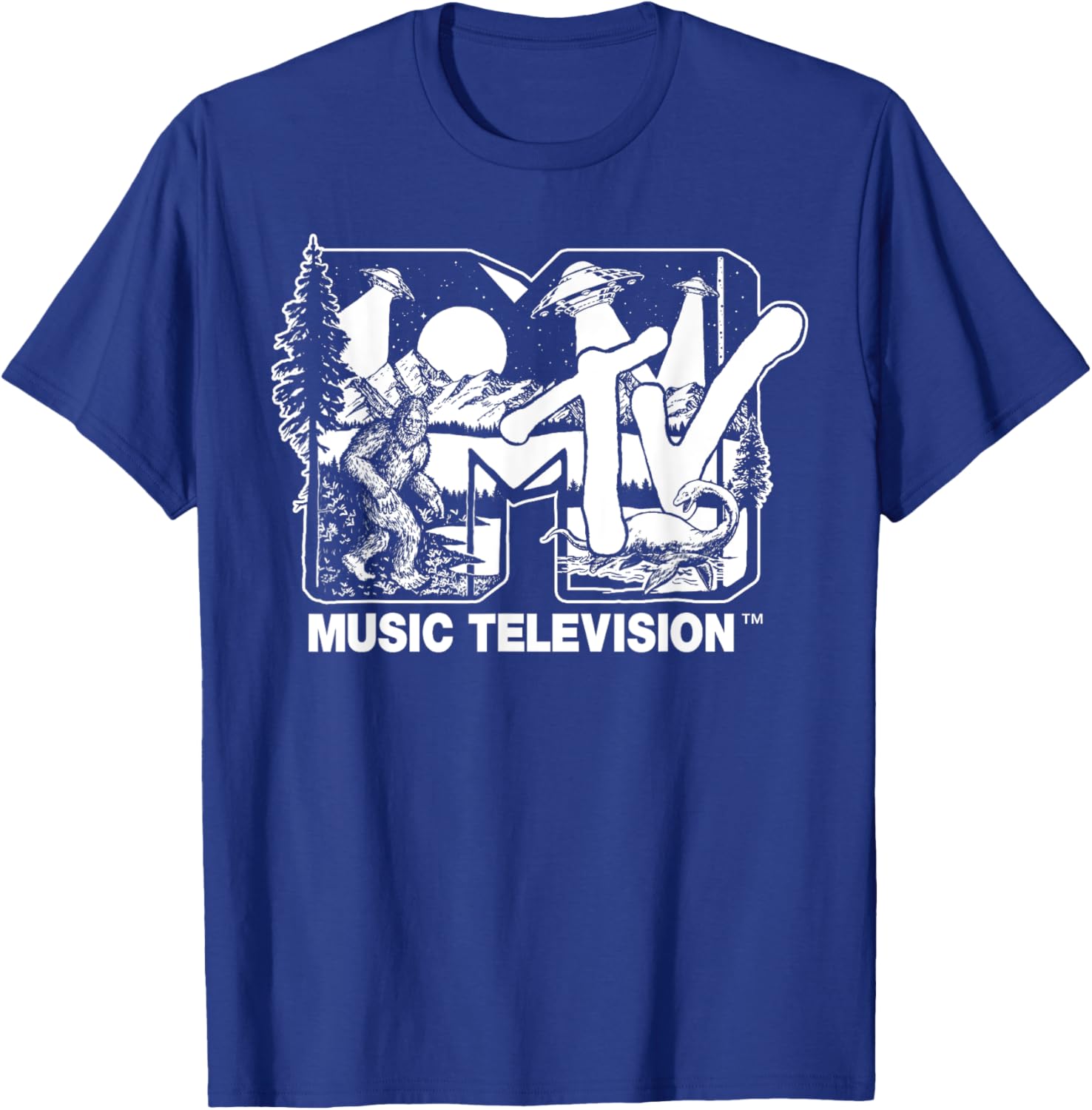 Mademark x MTV Cryptid Logo T-Shirt with Bigfoot UFO and Nessie Design - 19