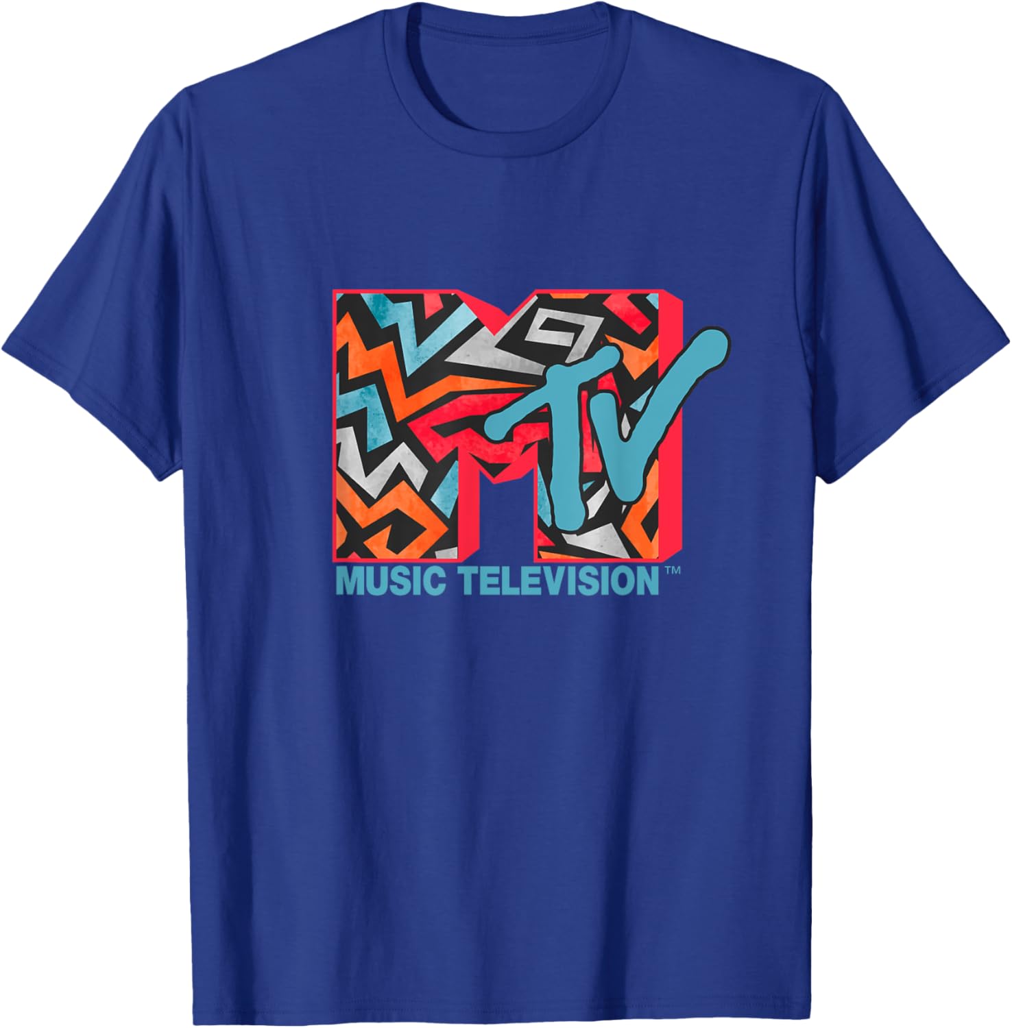 Mademark x MTV Abstract Logo T-Shirt - Stylish Modern Art Fashion - 1