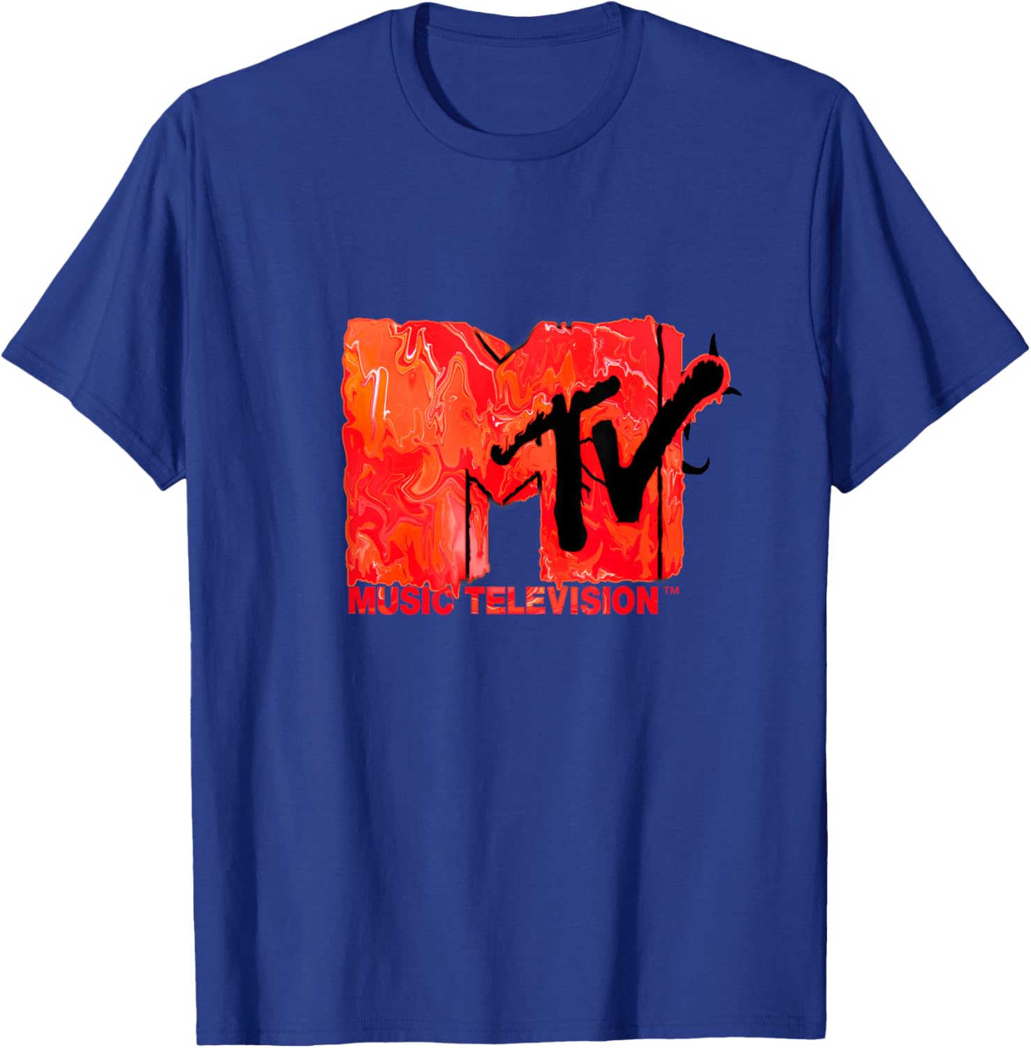 Mademark x MTV Red Lava Flow Logo T-Shirt for Stylish Fans - 10