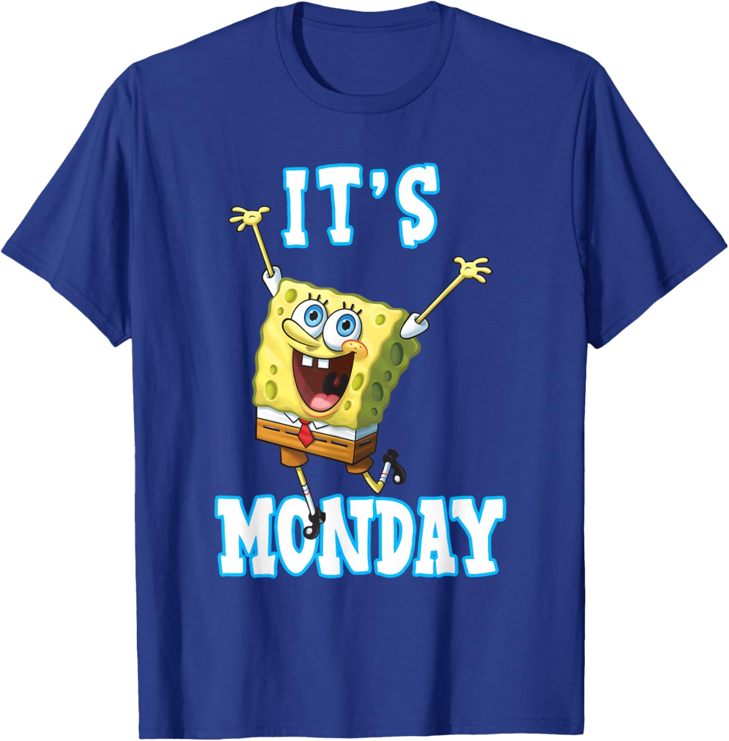 Mademark SpongeBob SquarePants It's Monday T-Shirt for Fun Casual Wear - 15
