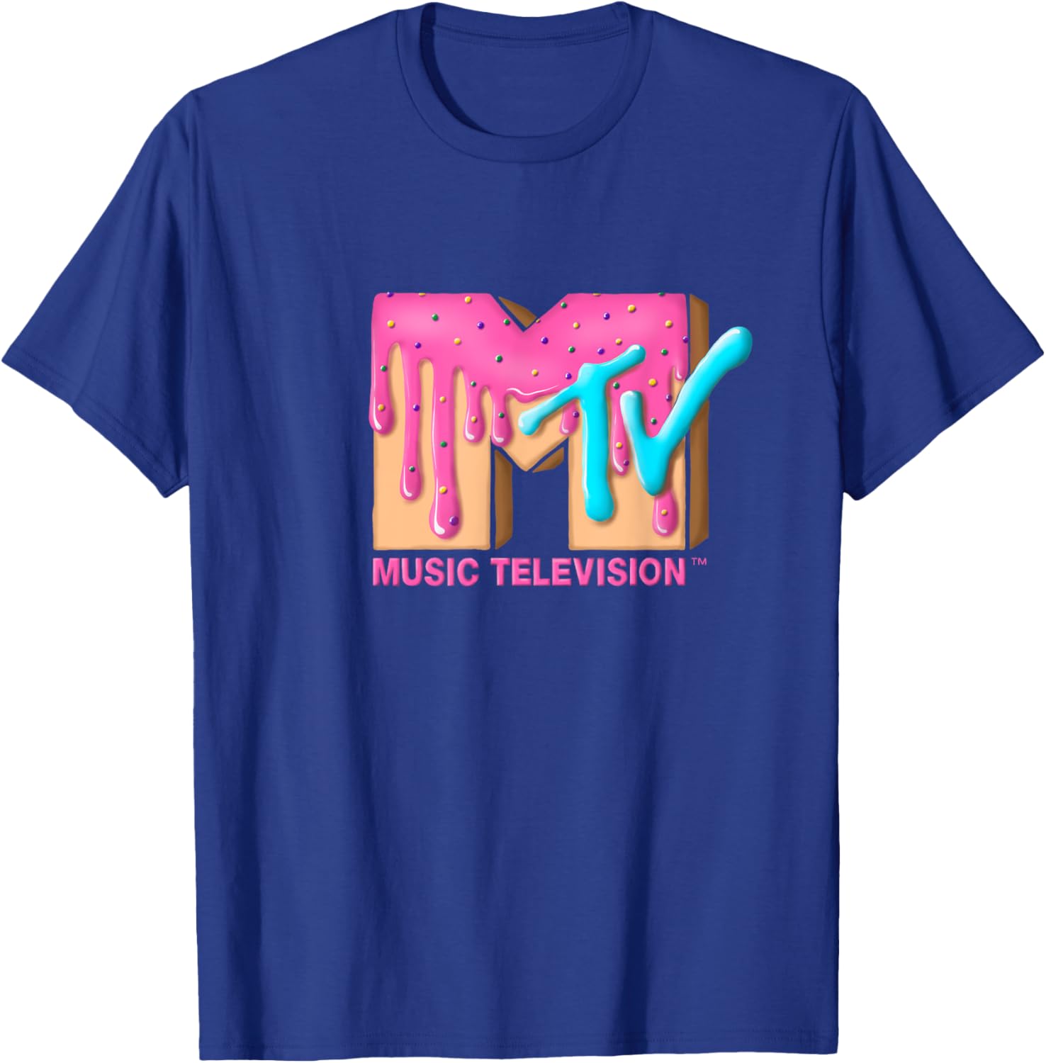 Mademark x MTV Pink Sugar Cream T-Shirt - Stylish & Fun MTV Logo Tee - 16