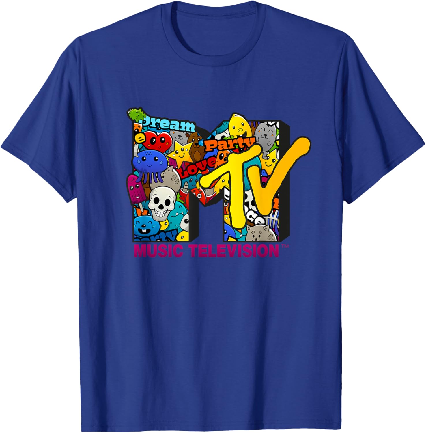 Mademark x MTV Fun Love Party Emotes T-Shirt for Happy Vibes - 8