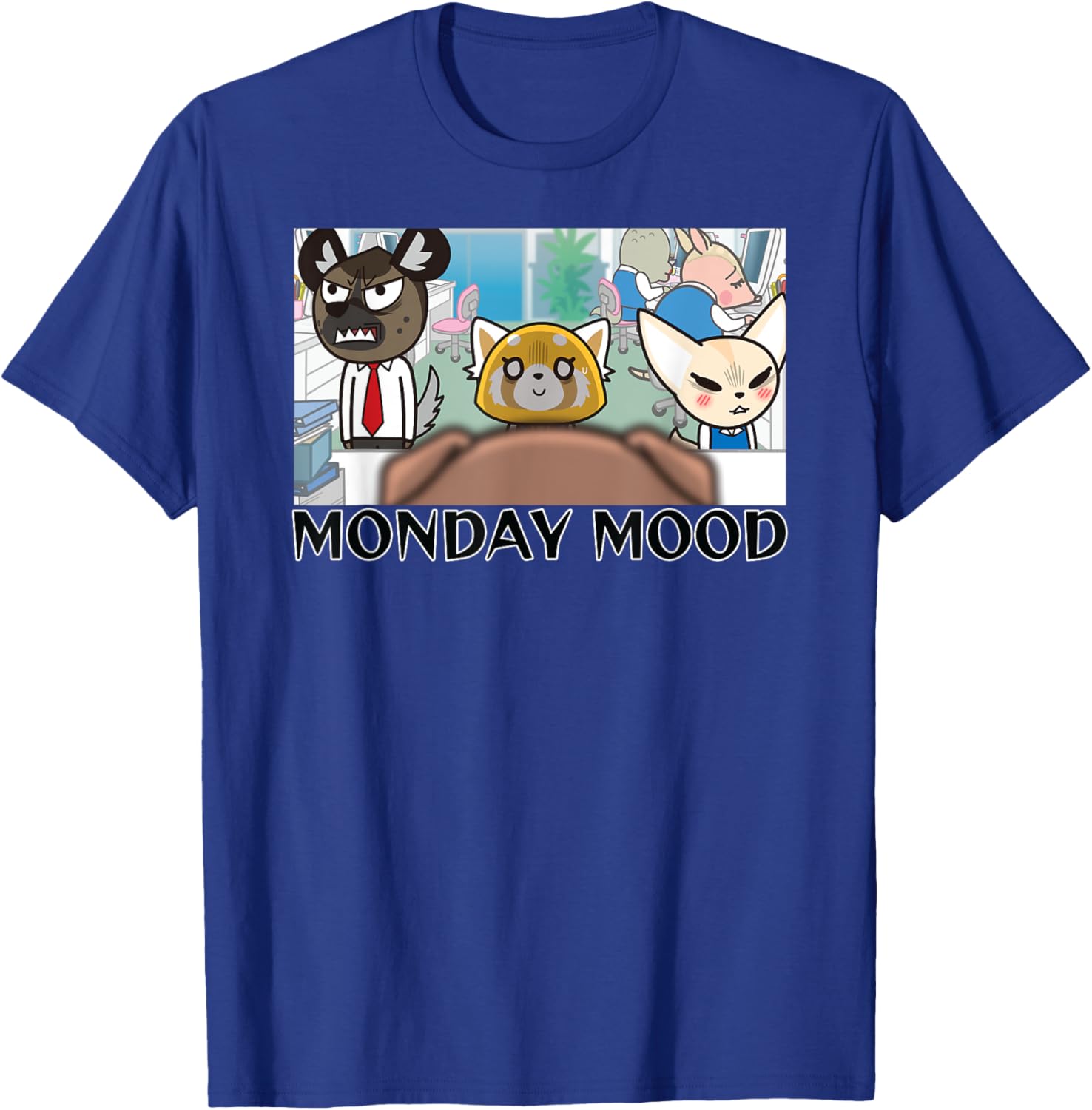 Aggretsuko Season 2 Monday Mood T-Shirt for Fans of Fun Anime Apparel - 15