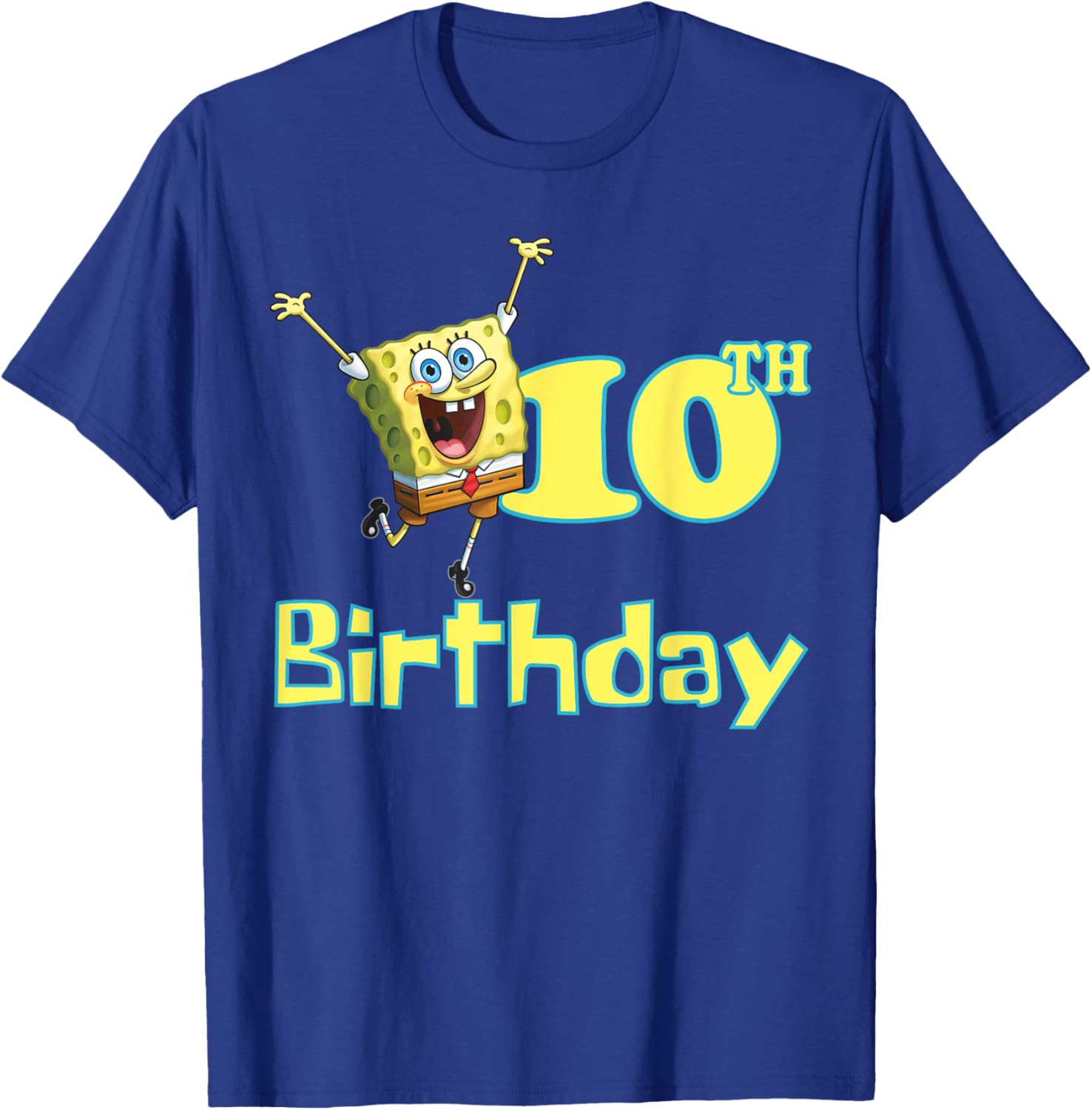 Mademark SpongeBob SquarePants 10th Birthday T-Shirt for Kids and Fans - 3