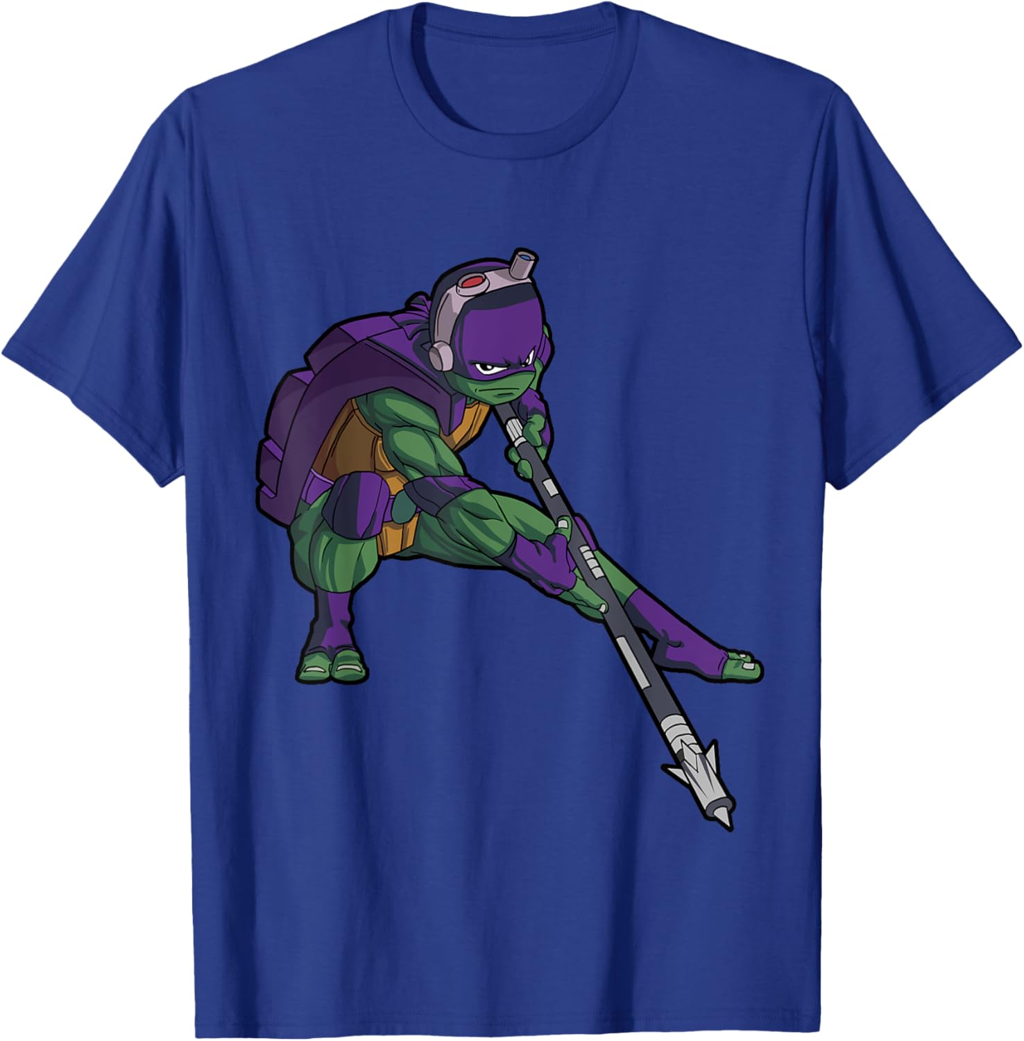Mademark Donnie Whilwind Downward Tech-Bo Staff T-Shirt for TMNT Fans - 10