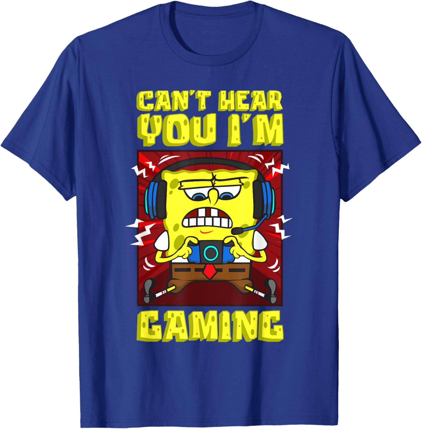 Mademark SpongeBob Gaming T-Shirt for Video Game Lovers and Fans - 14