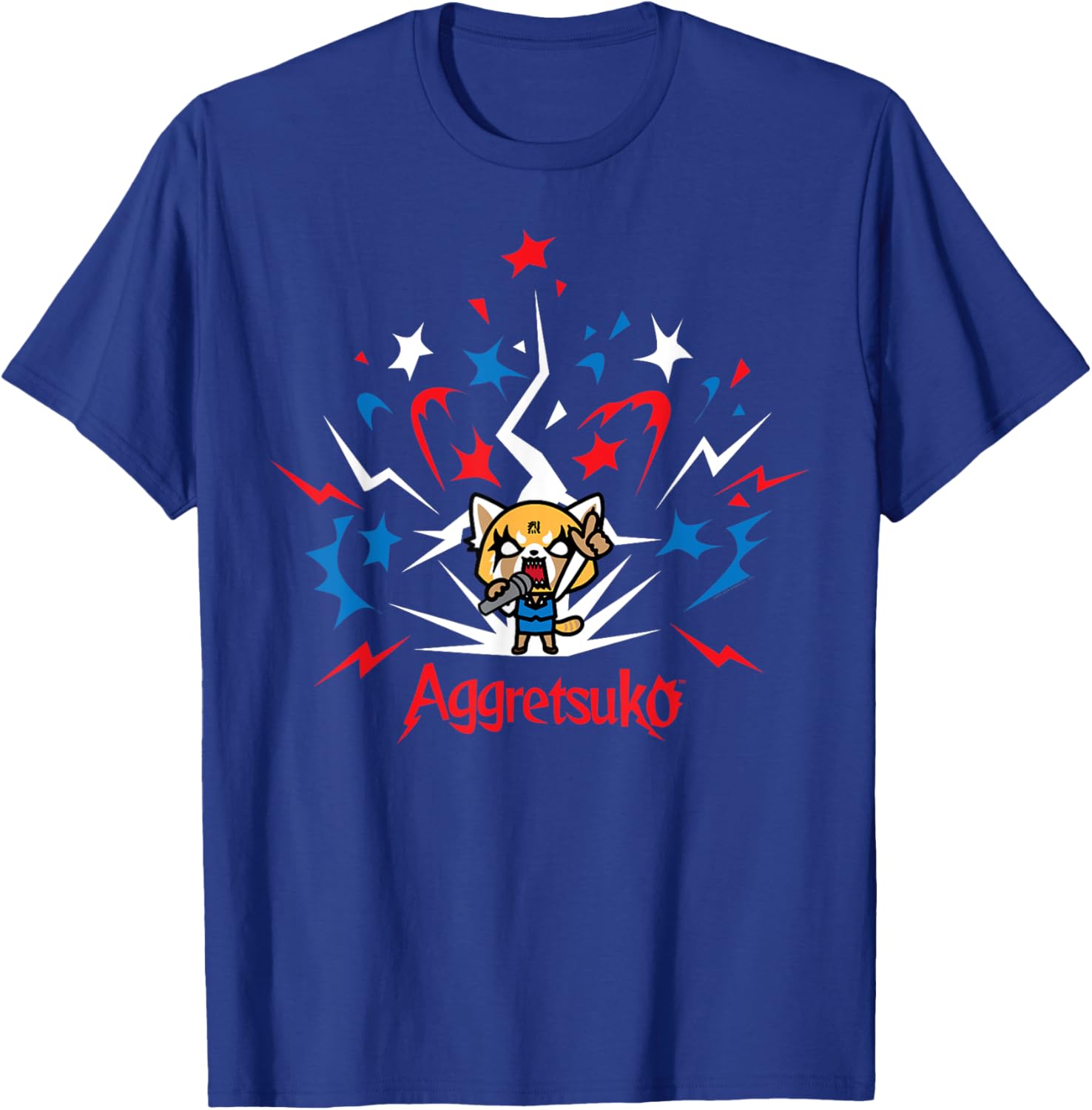 Aggretsuko 4th of July Fireworks T-Shirt for Men and Women - 5