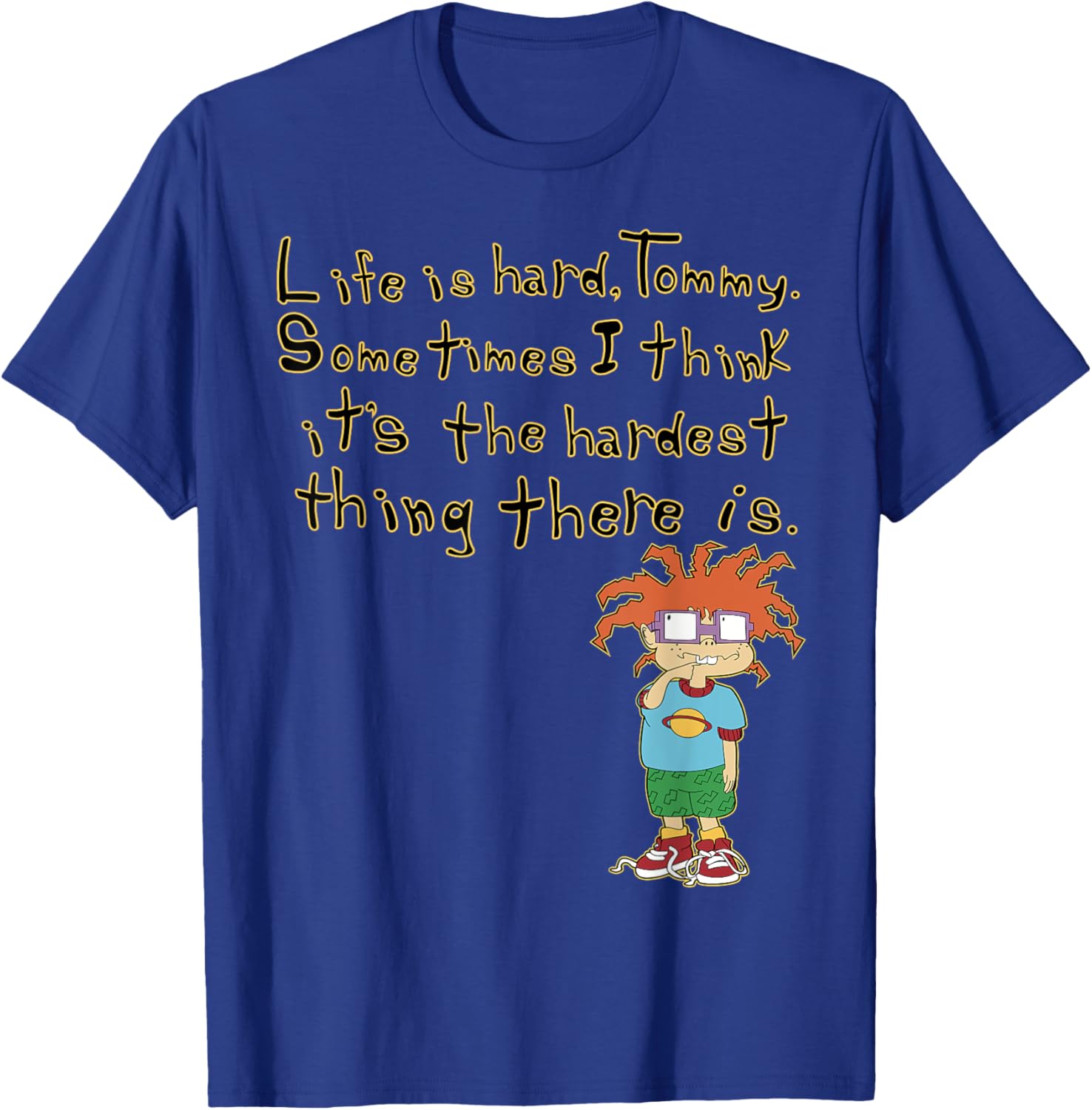 Mademark x Rugrats Chuckie Life is Hard Tommy Graphic T-Shirt - 20