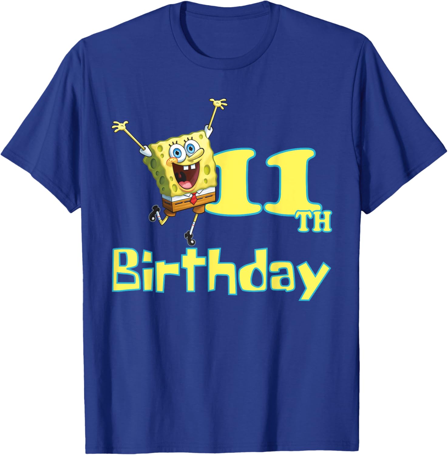Mademark SpongeBob SquarePants 11th Birthday T-Shirt for Kids - 12