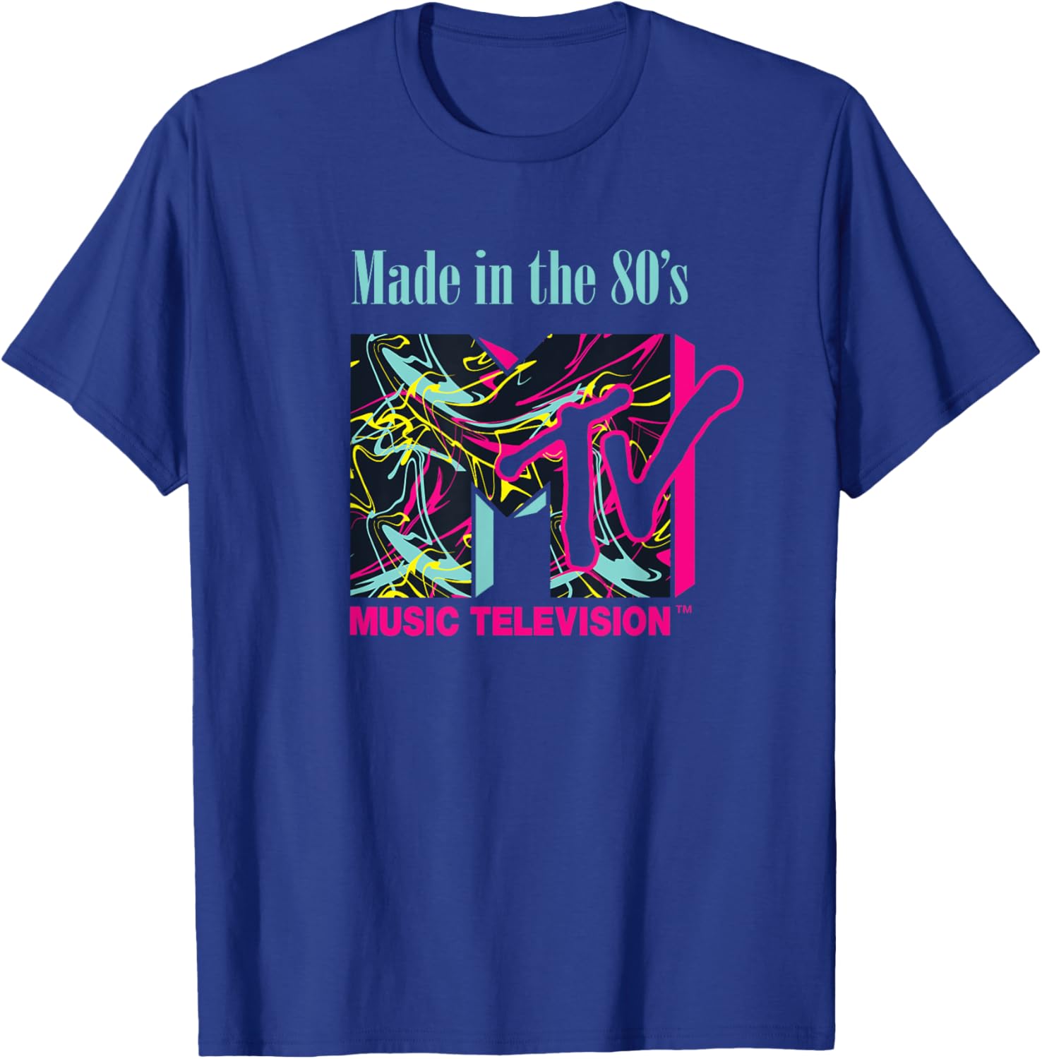 Mademark x MTV Funky New Wave Lines Logo T-Shirt for Trendy Style - 23