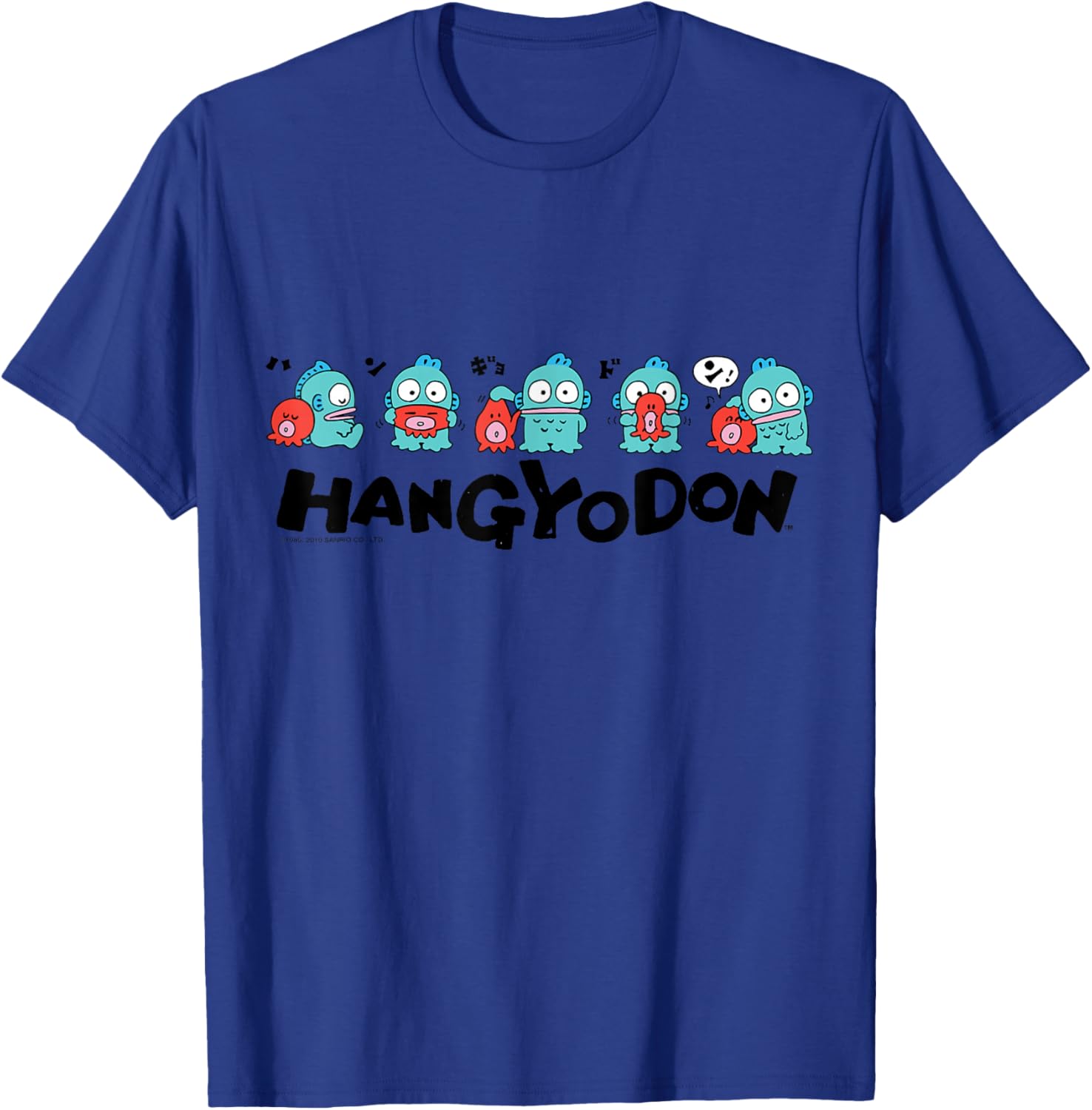 Sanrio Hangyodon and Friends T-Shirt Cute Graphic Tee for Fans - 7