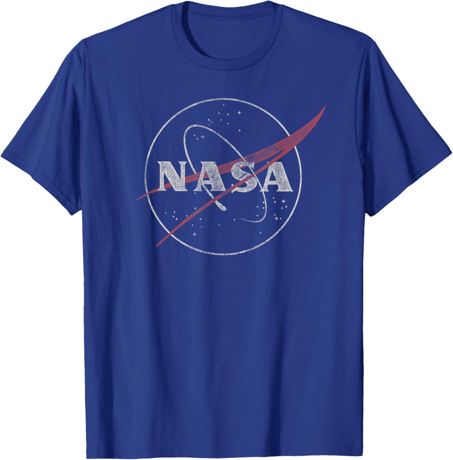 NASA Retro Distressed Bug Logo T-Shirt for Space Exploration Fans - 5