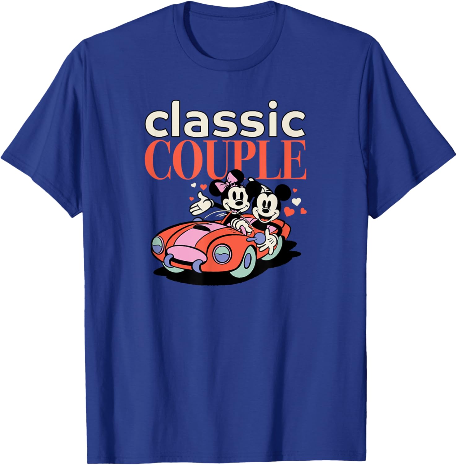 Cute Mickey and Minnie Valentine's Day Couple T-Shirt for Disney Lovers - 2