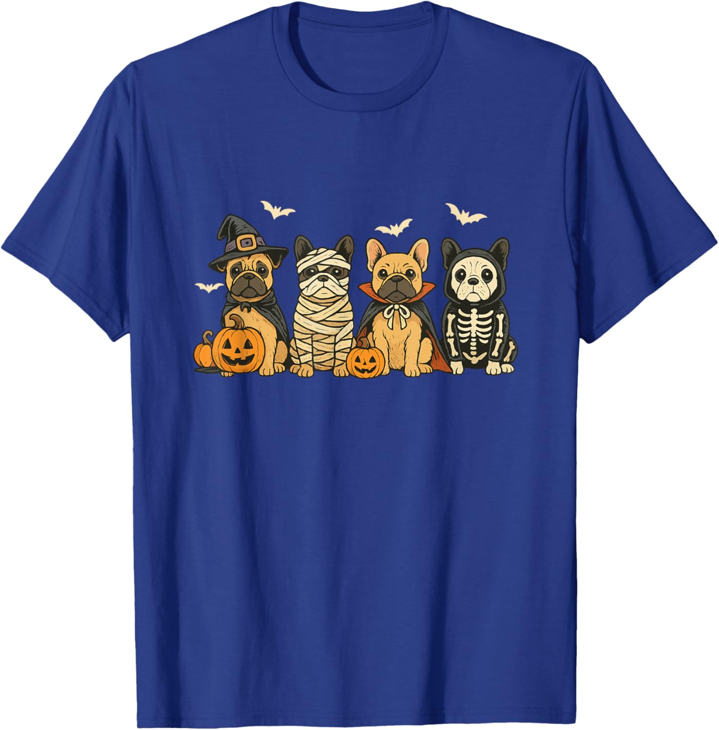 Mummy French Bulldog Halloween Witch Dog Mom T-Shirt for Fall Fun - 21