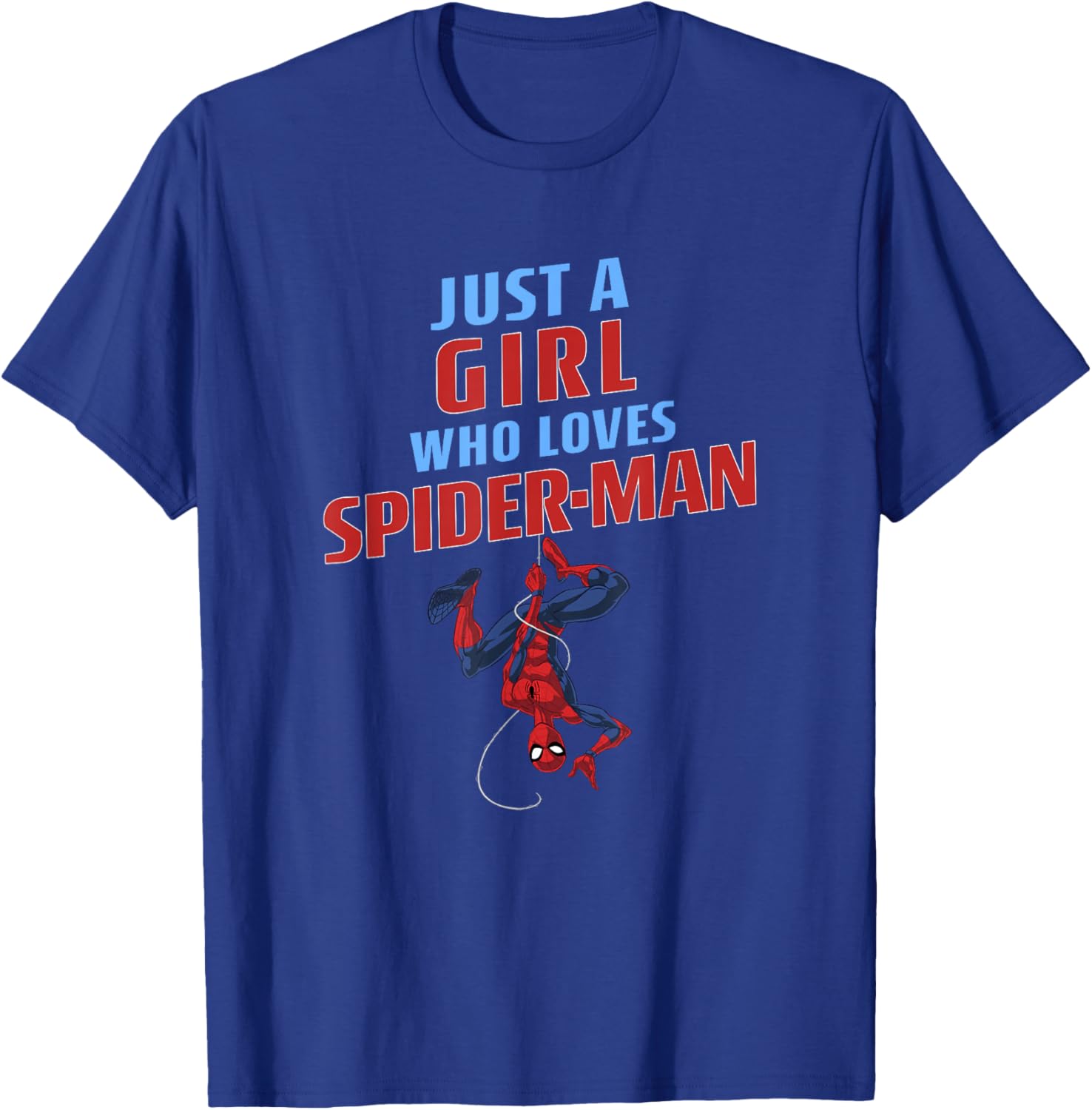 Just A Girl Who Loves Spider-Man T-Shirt - Classic Marvel Apparel - 3
