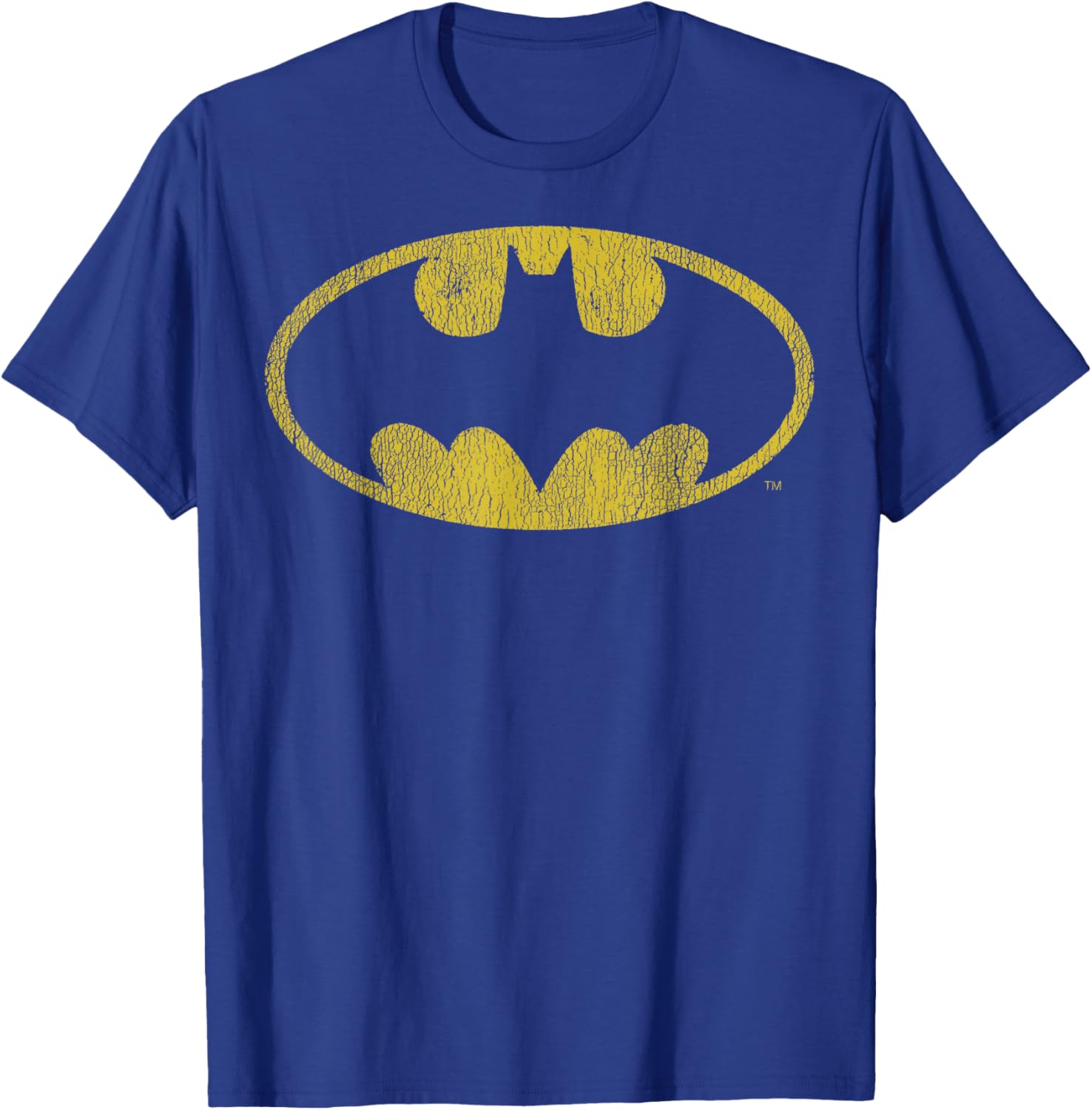 Batman Distressed Classic Logo Short Sleeve T-Shirt for Fans of DC Comics - 2