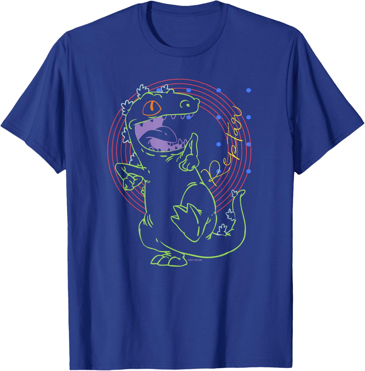 Mademark Rugrats Reptar Retro Outline T-Shirt for Nostalgic Fans - 10
