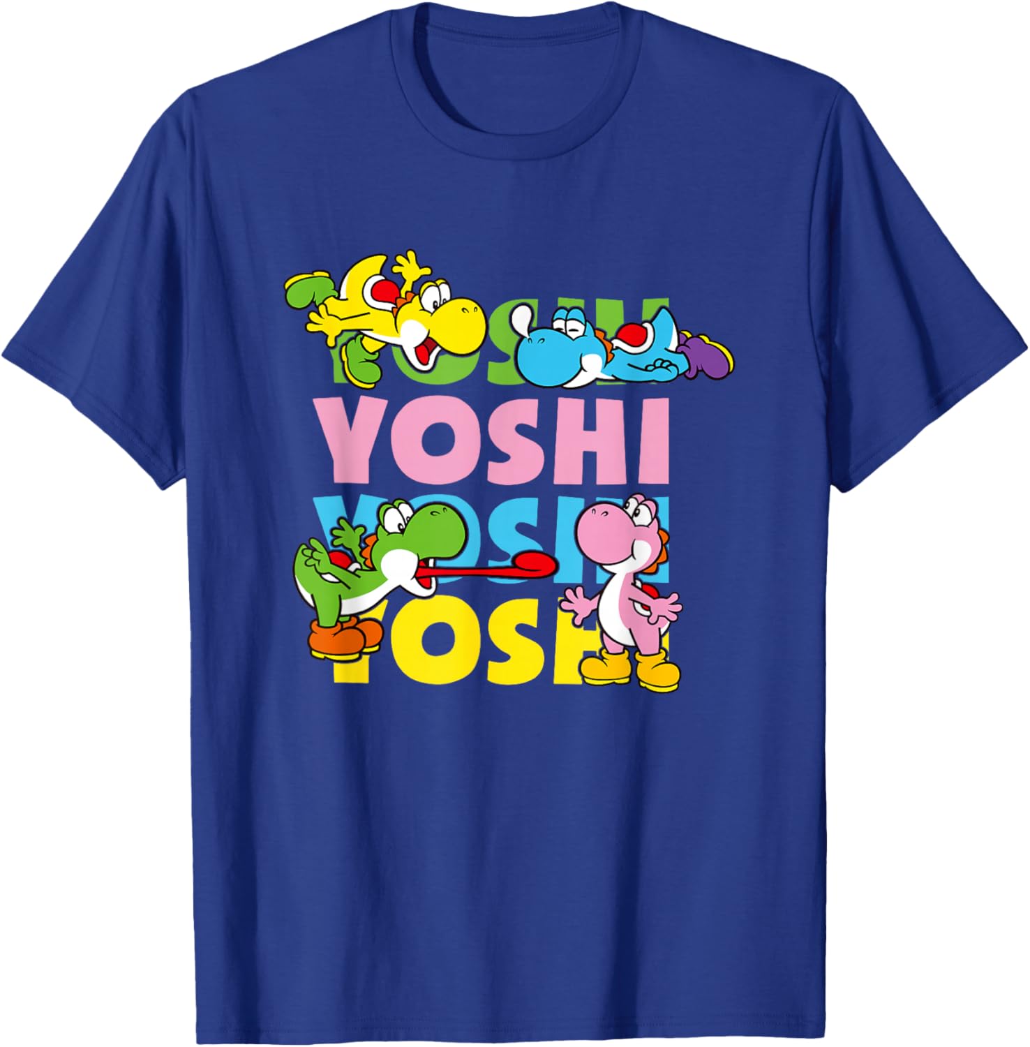 Super Mario Yoshi Pastel Color Icon T-Shirt for Fun Fashion Lovers - 10