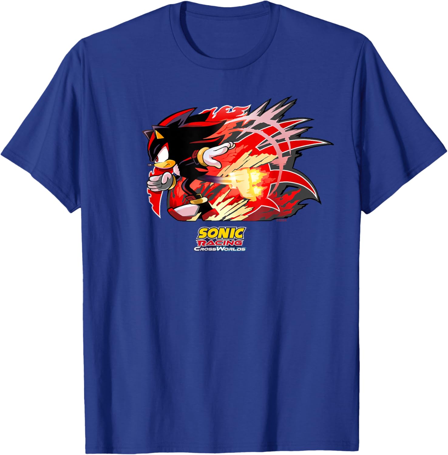 Sonic Racing CrossWorlds Shadow Decal T-Shirt for Gamers and Fans - 29