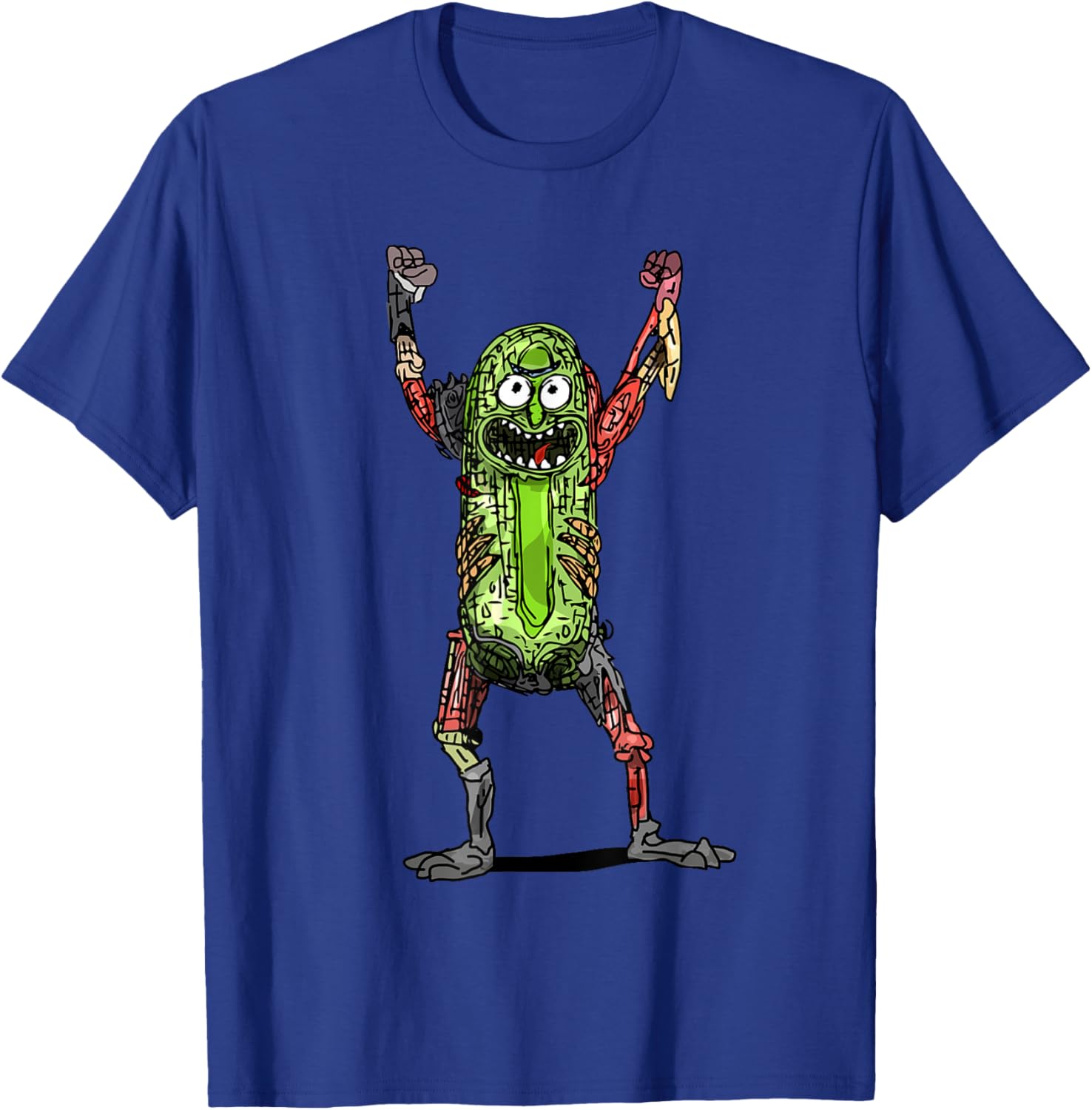 Mademark x Rick and Morty Pickle Rick Black T-Shirt for Fans - 8