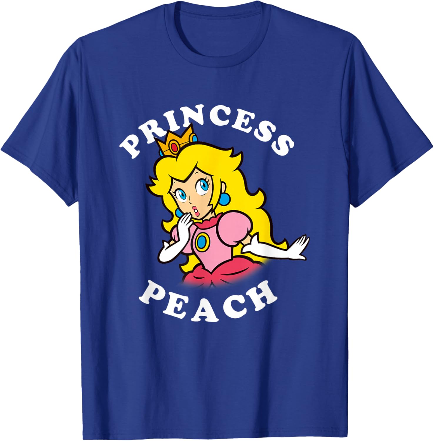 Super Mario Princess Peach Big Portrait T-Shirt for Fans and Collectors - 1