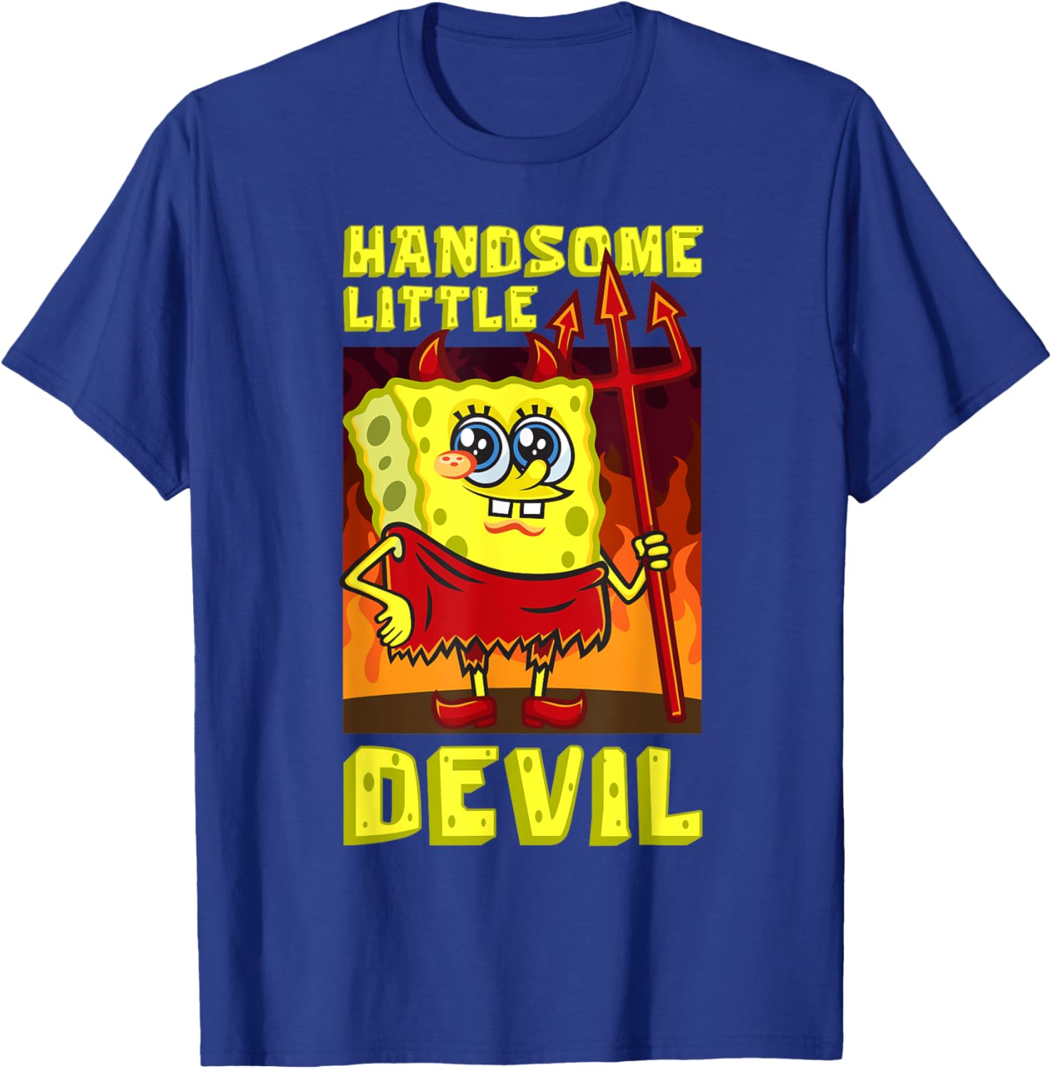 Mademark SpongeBob Handsome Little Devil Halloween Costume Kids T-Shirt - 3