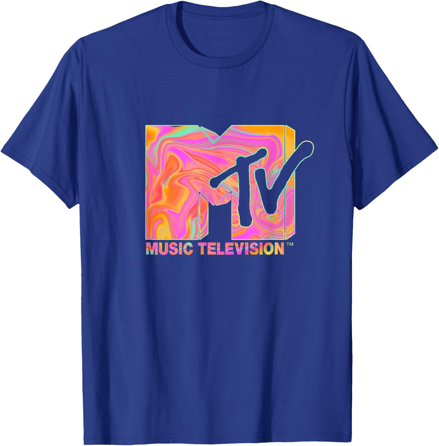Mademark x MTV Retro Logo T-Shirt in 70s 80s Hippie Style Fashion - 3