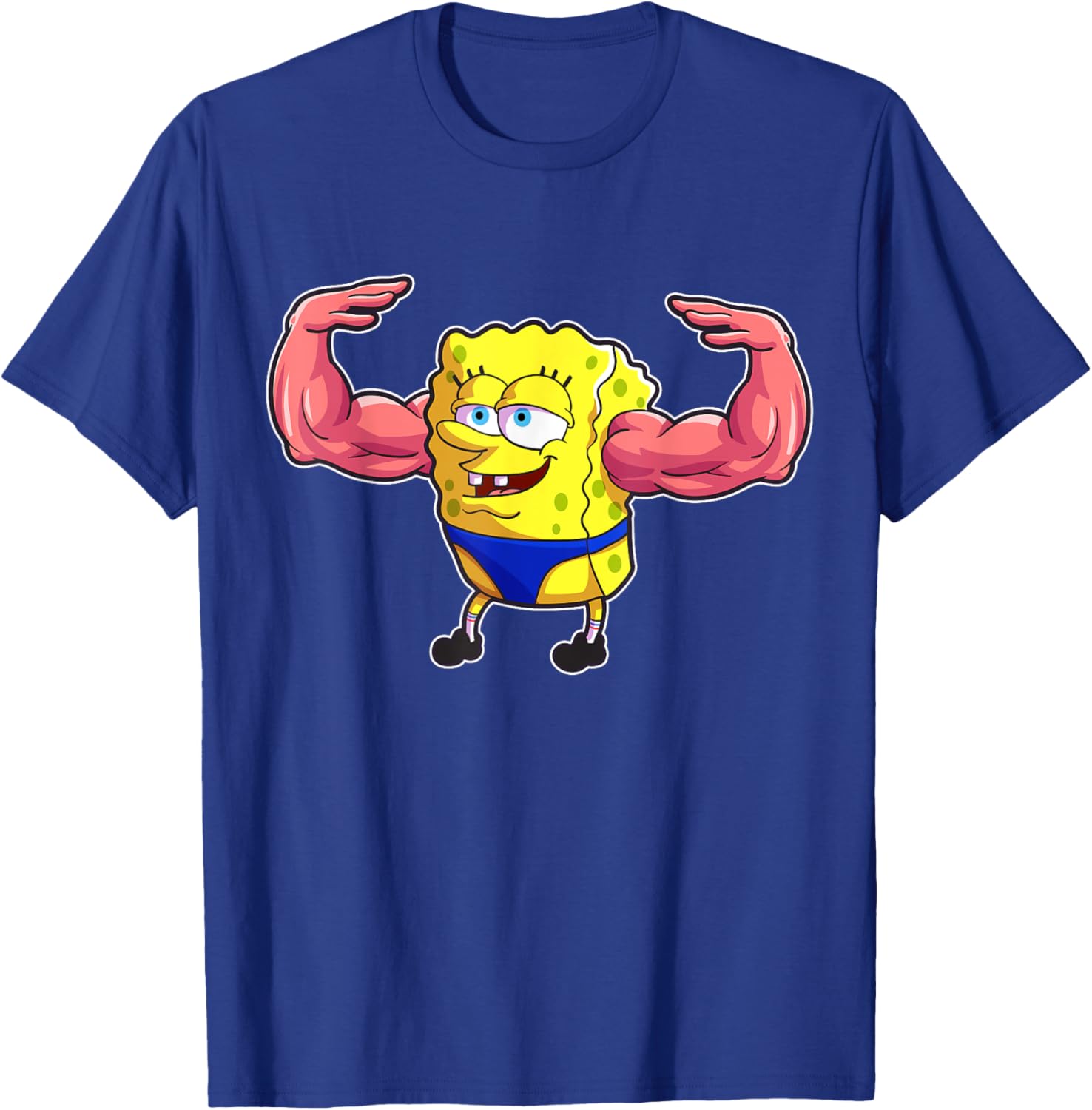 Mademark SpongeBob SquarePants MuscleBob BuffPants T-Shirt for Fans - 14