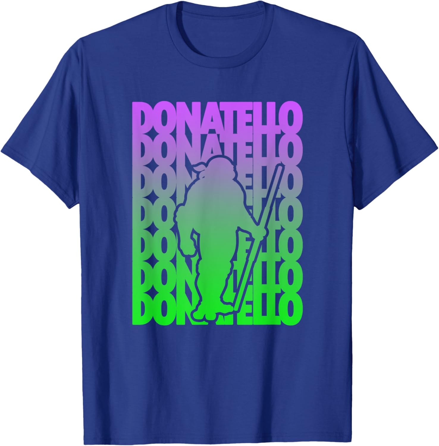 Mademark Teenage Mutant Ninja Turtles Donatello Gradient Silhouette T-Shirt - 7