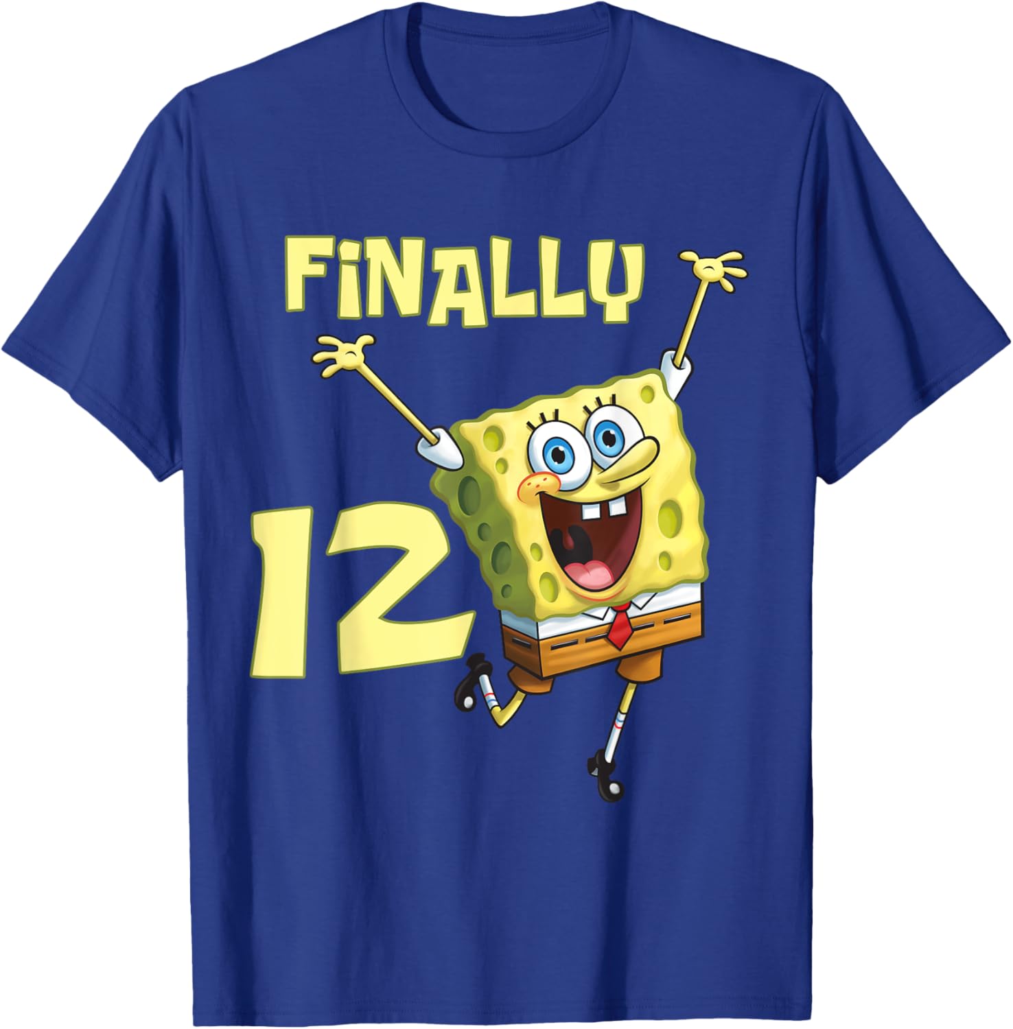 Mademark SpongeBob SquarePants 12th Birthday T-Shirt for Kids - 6