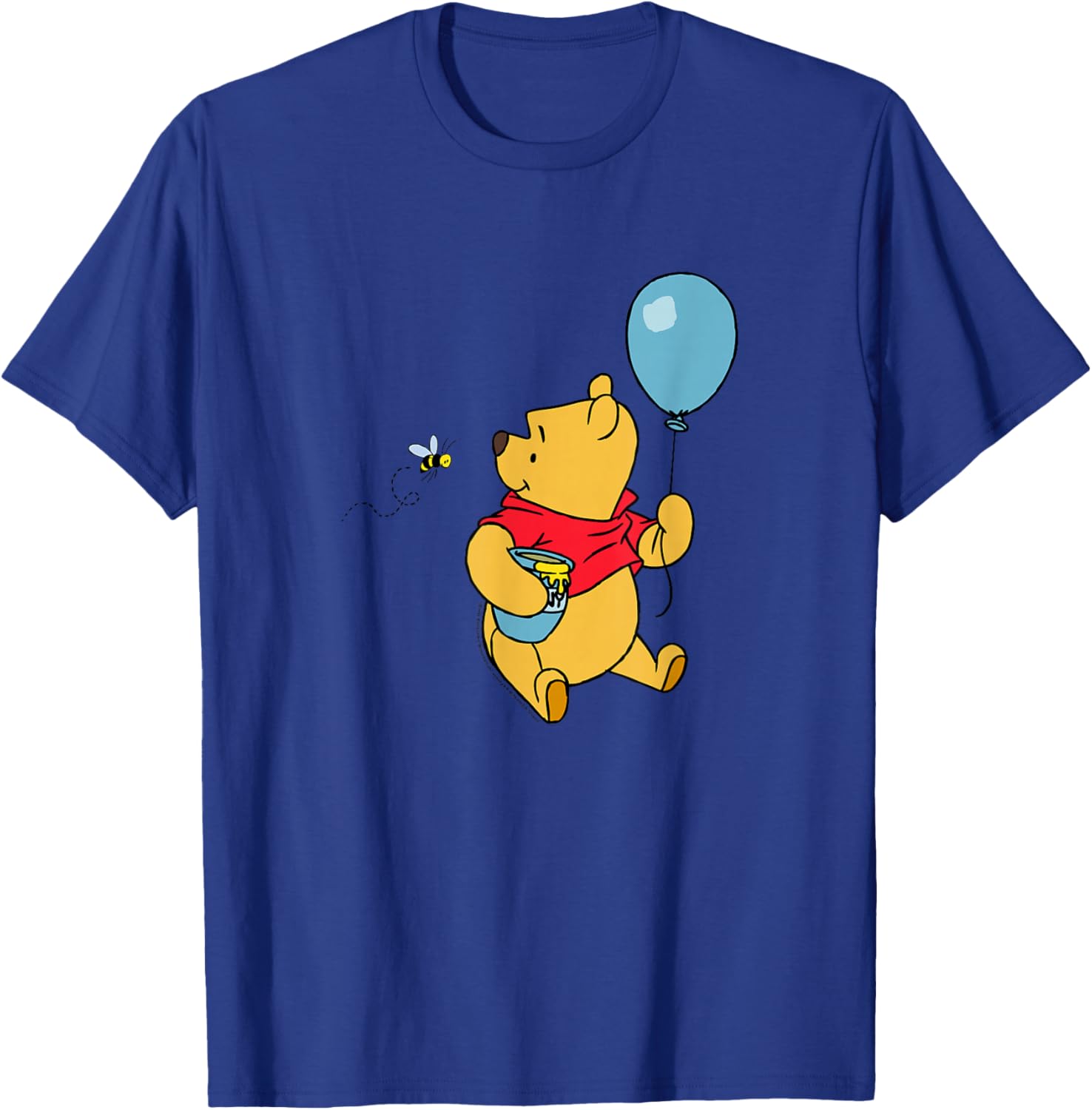 Adorable Disney Winnie the Pooh T-Shirt with Balloon and Honey Design - 2