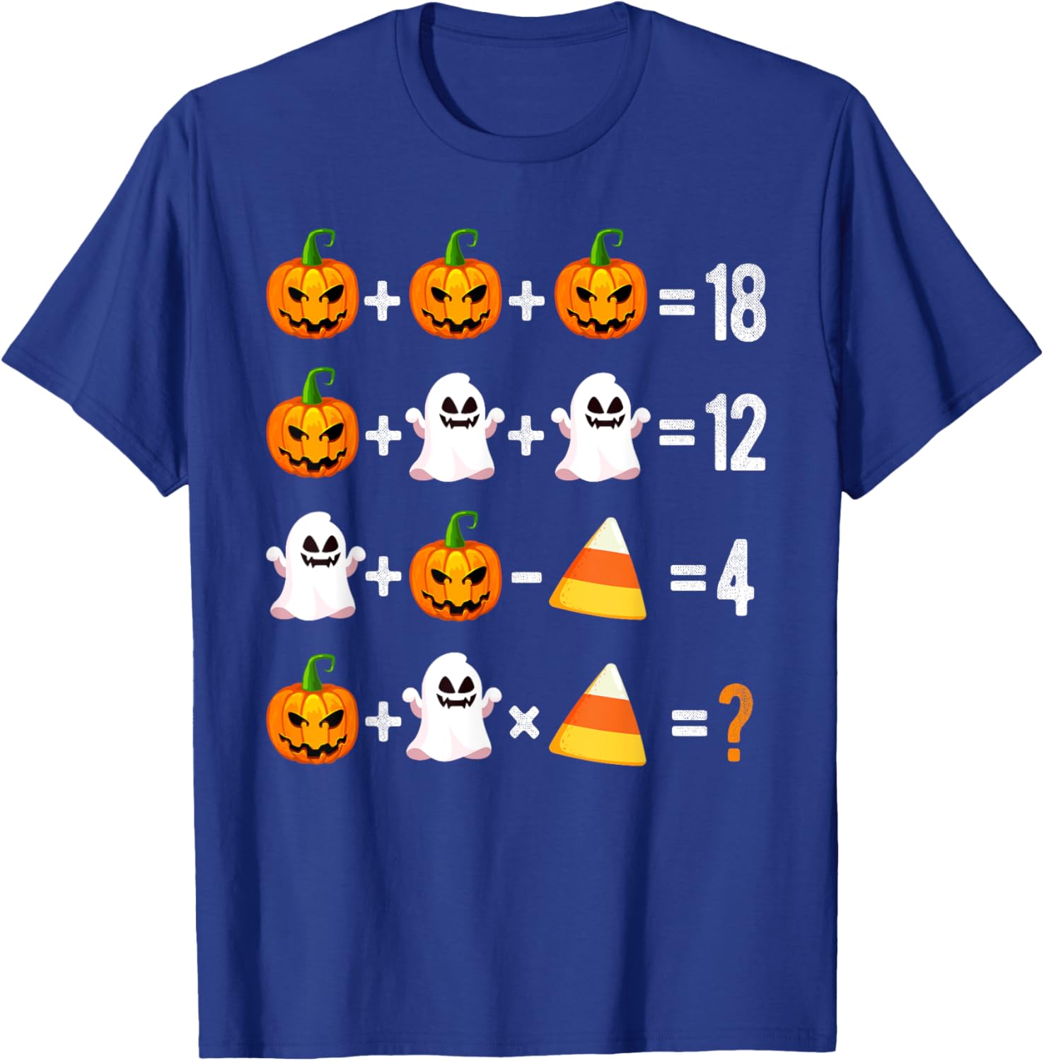 Halloween Order of Operations Math Pumpkin T-Shirt for Teachers - 12