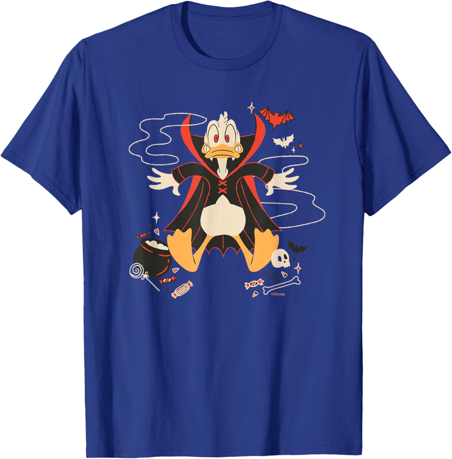 Disney Donald Duck Vampire Halloween T-Shirt for Fun Spooky Style - 12