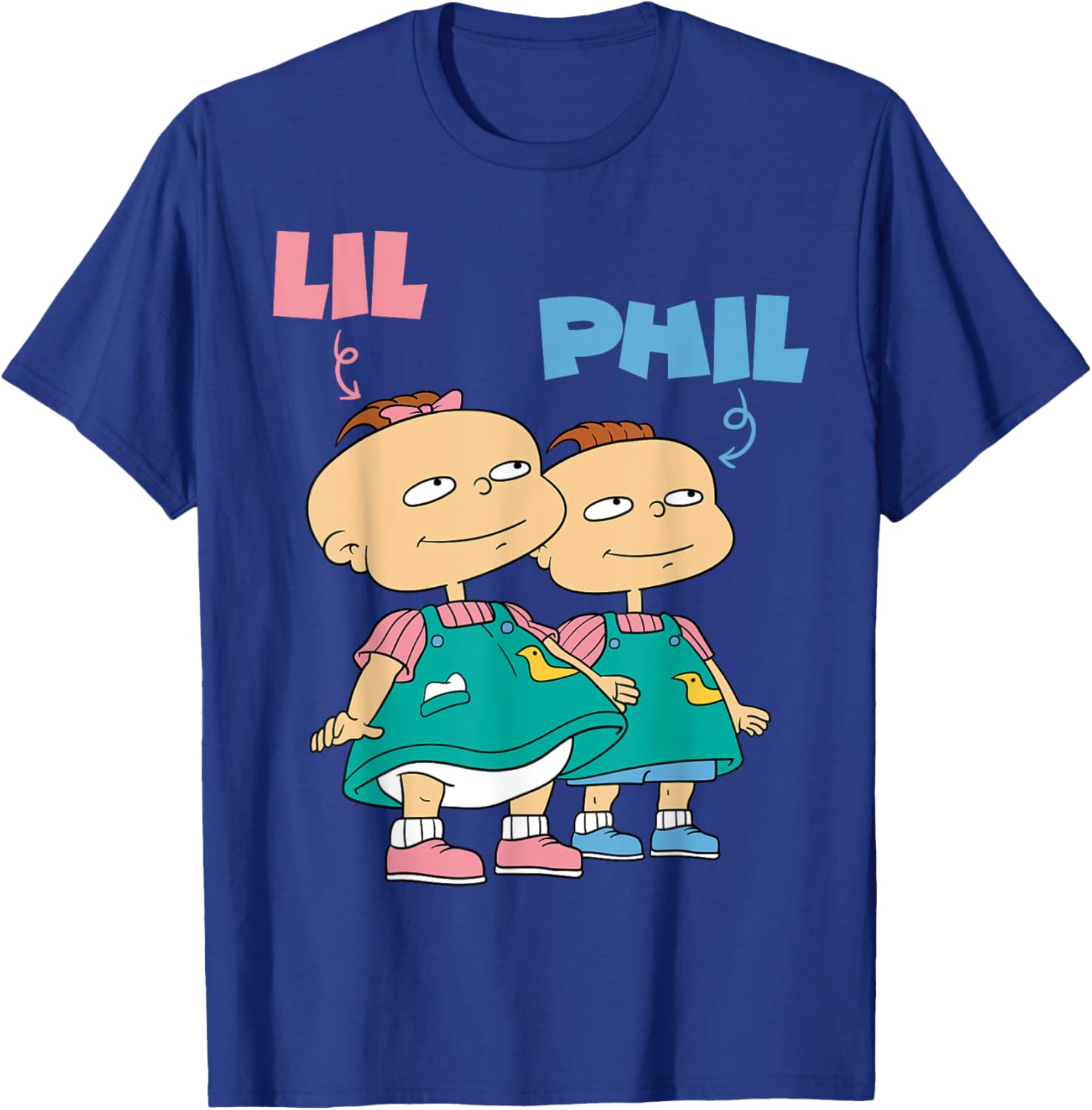 Mademark x Rugrats Lil and Phil Devil Twins T-Shirt for Kids and Adults - 18