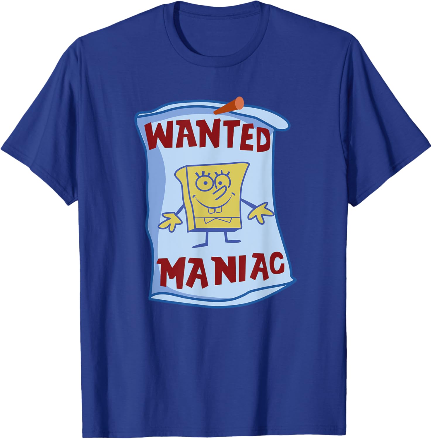 Mademark x SpongeBob SquarePants Wanted Maniac T-Shirt Fun Apparel - 9