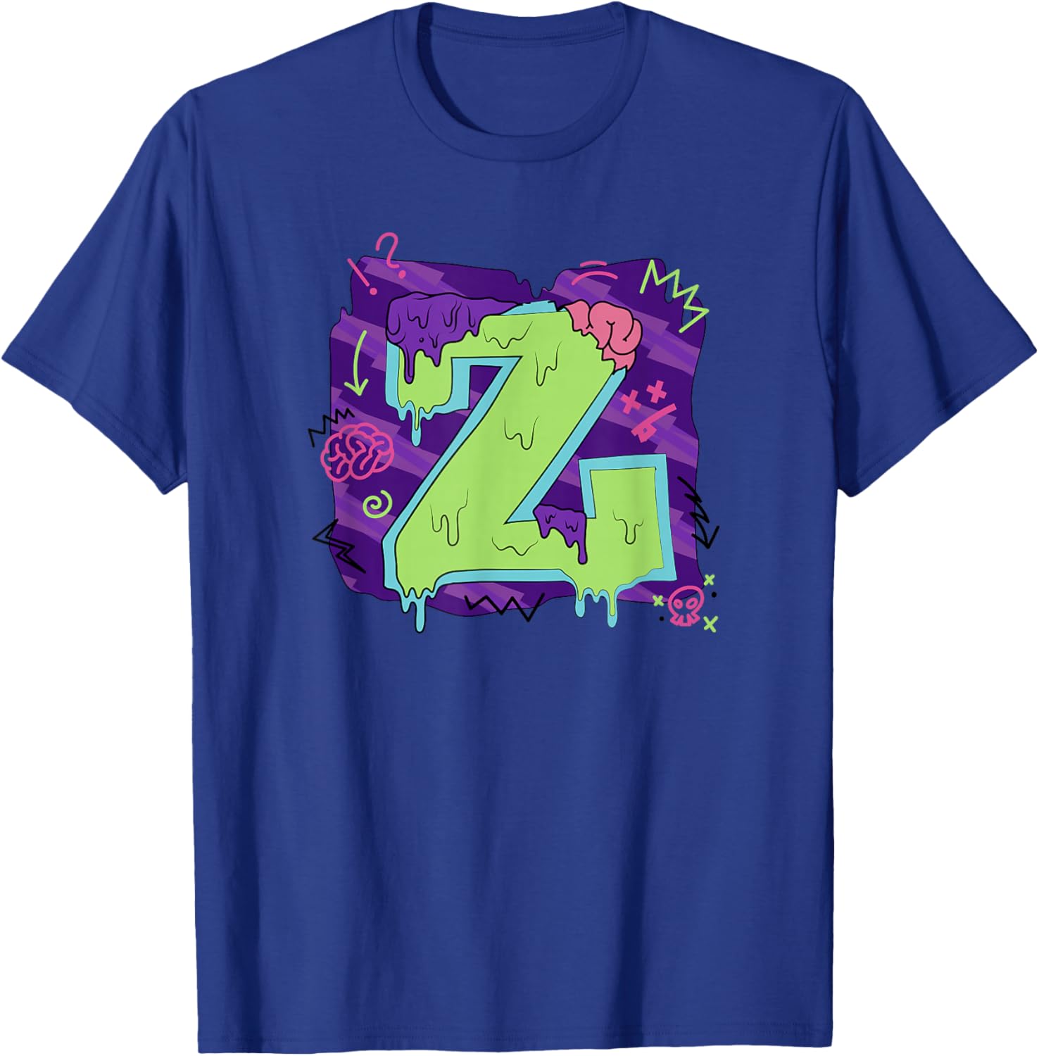 Disney Zombies Seabrook Football Letter Z Drippy Logo T-Shirt for Fans - 2