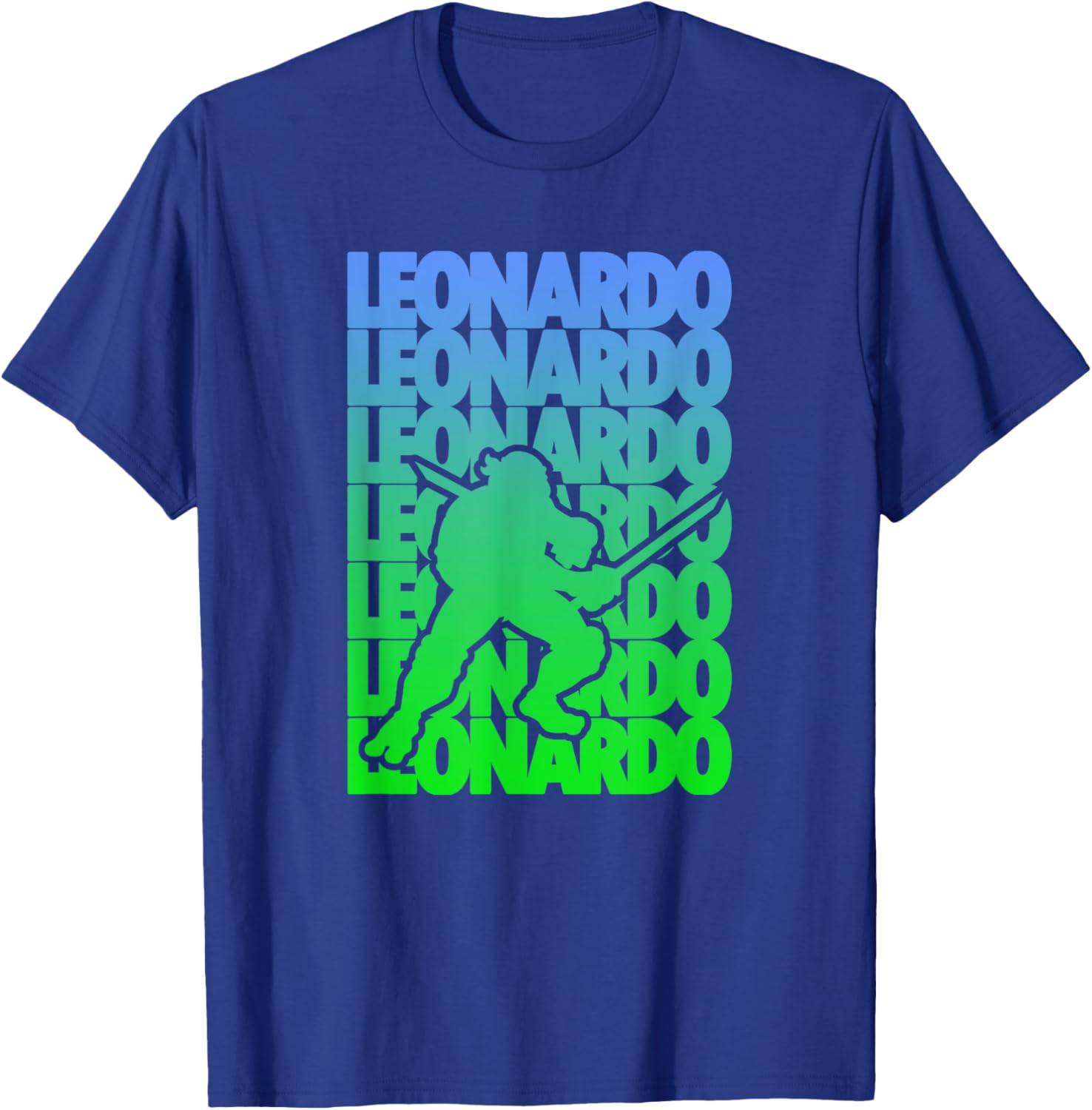 Mademark Teenage Mutant Ninja Turtles Leonardo Gradient T-Shirt for Fans - 4