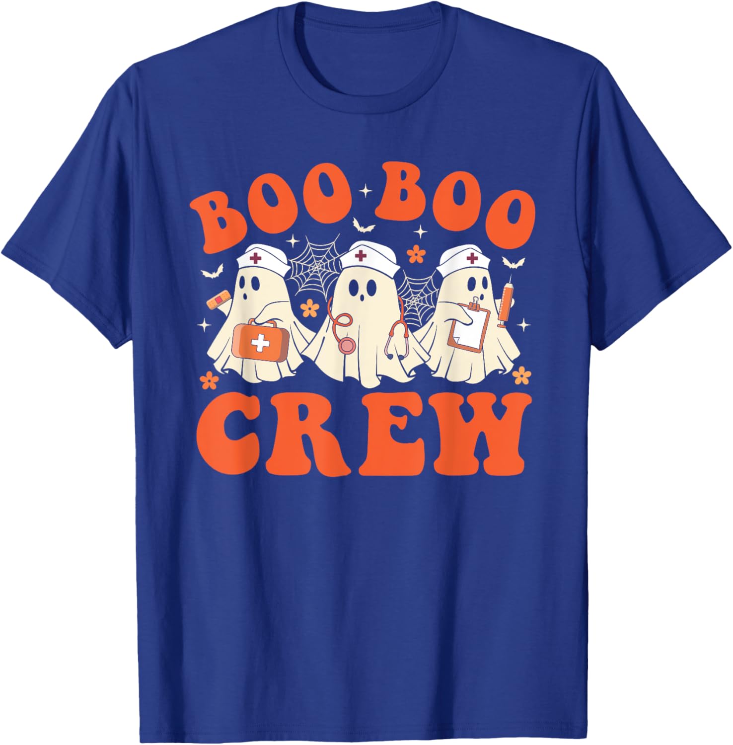 Boo Boo Crew Nurse Ghost Scrub Top Halloween Costume T-Shirt for Nurses - 3