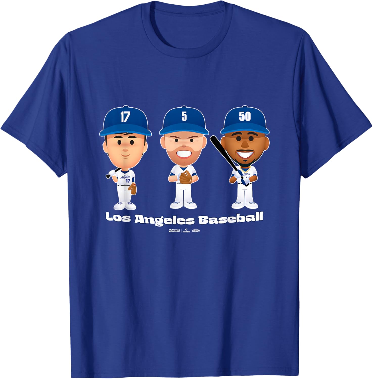 Los Angeles Baseball Players Body Trio MLBPA T-Shirt for Fans - 1