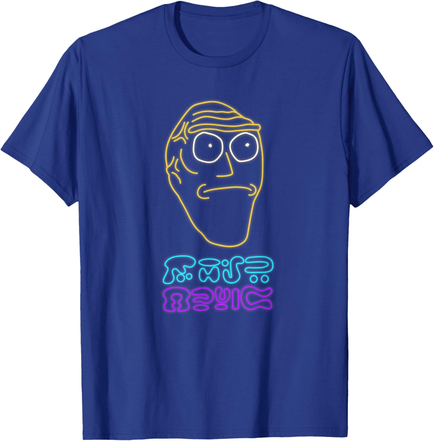 Rick and Morty Planet Music Neon Logo T-Shirt for Stylish Fans - 3