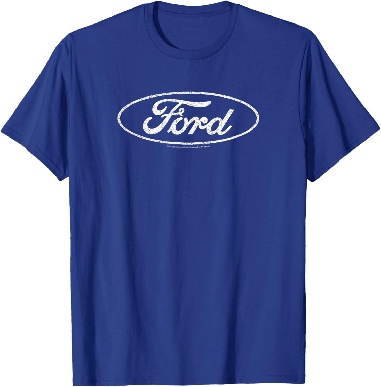 Ford Distressed White Oval Logo T-Shirt for Casual Style and Comfort - 14
