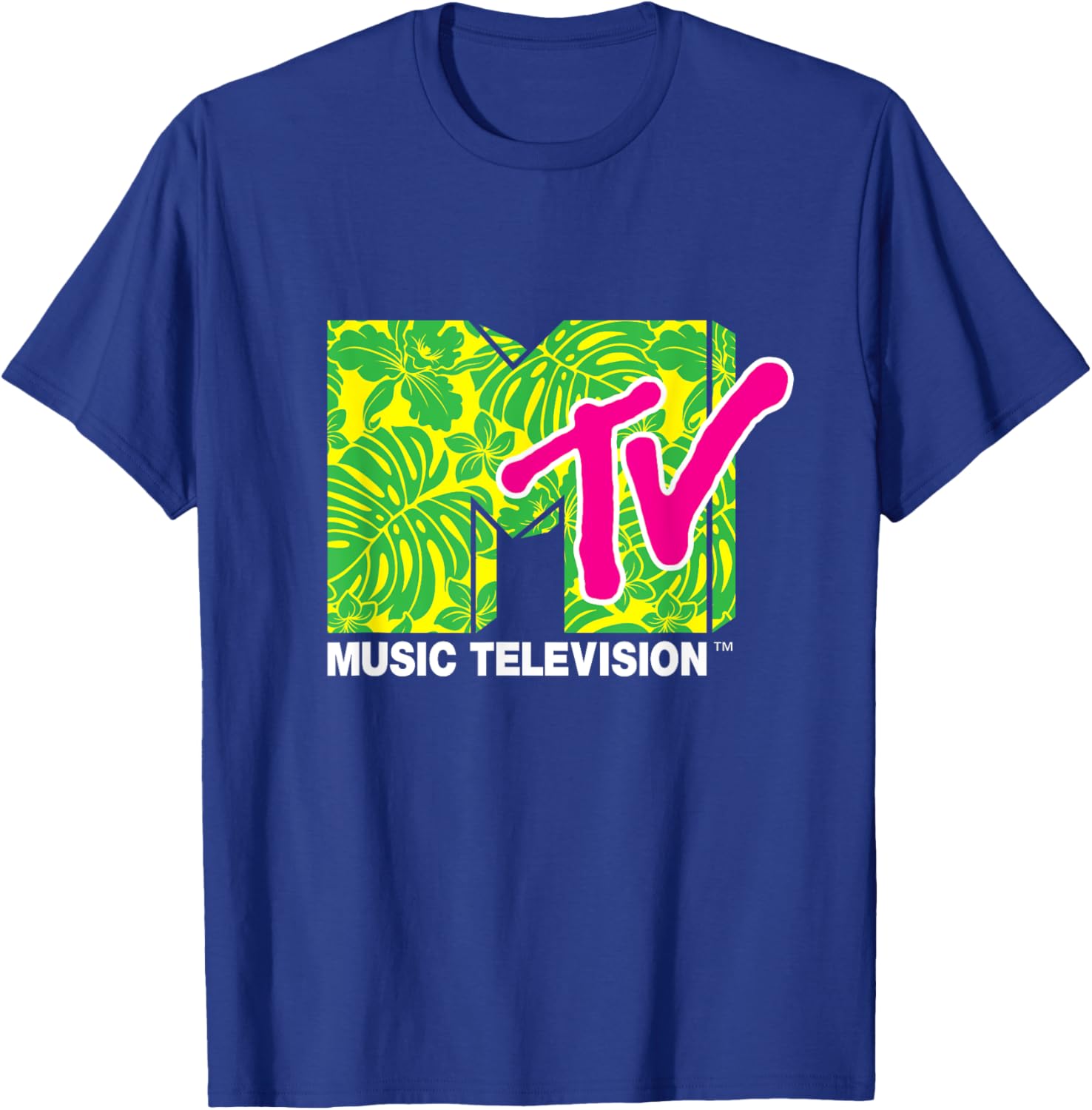 Mademark x MTV Tropical Hawaiian Style T-Shirt with Iconic Logo - 2